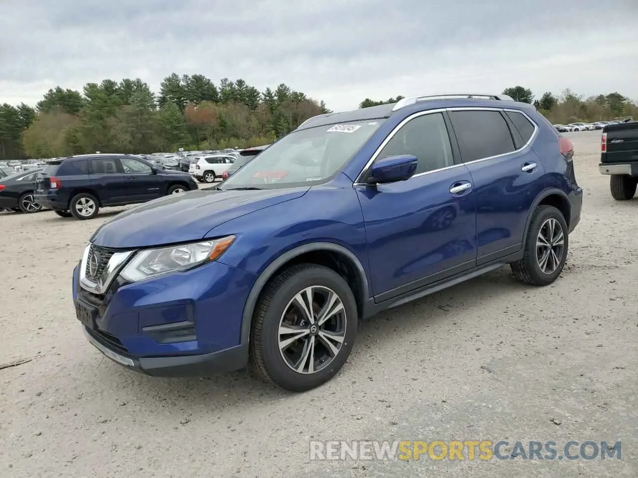 1 Photograph of a damaged car JN8AT2MV7KW383632 NISSAN ROGUE 2019