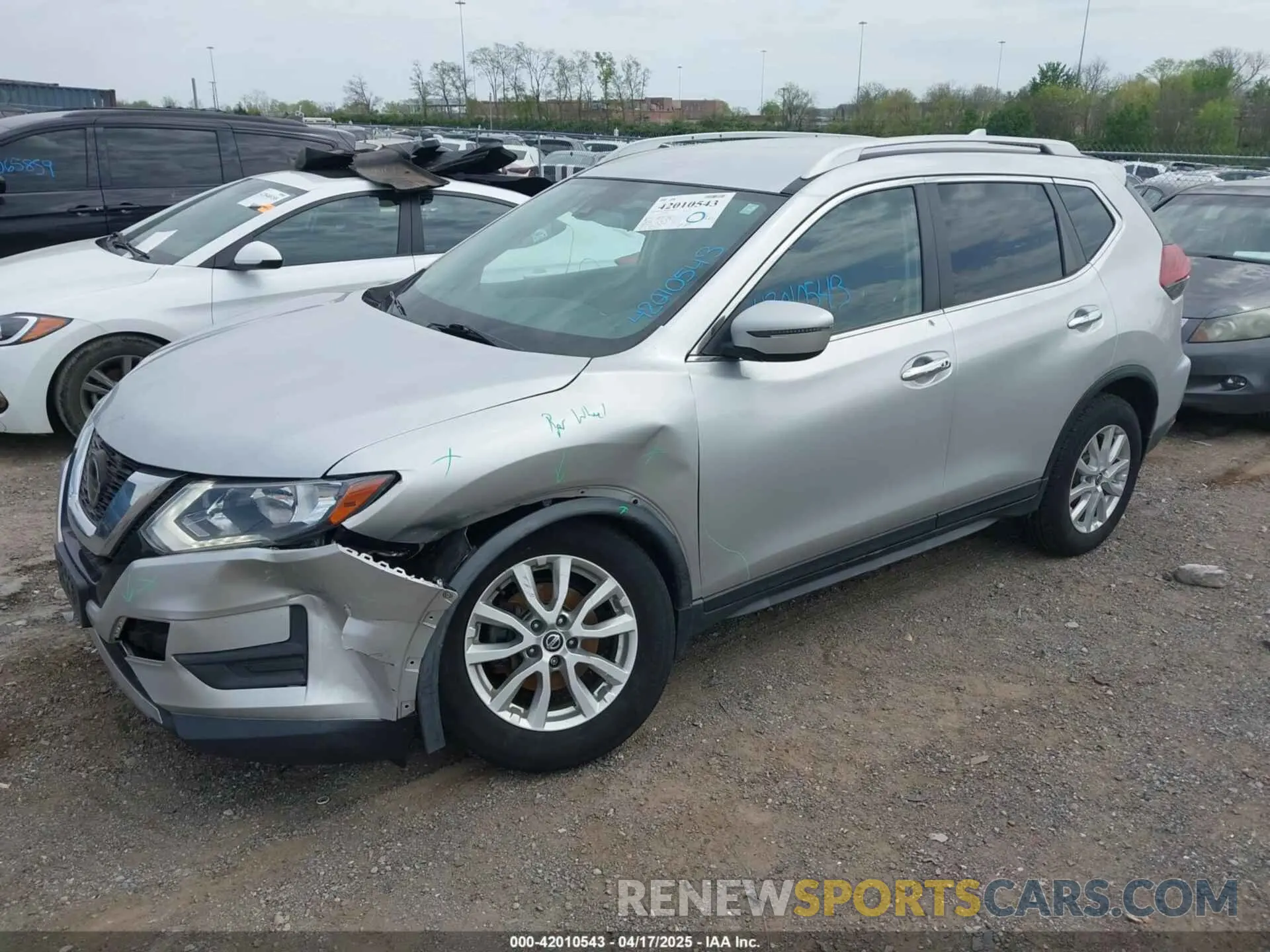 2 Photograph of a damaged car JN8AT2MV8KW372574 NISSAN ROGUE 2019