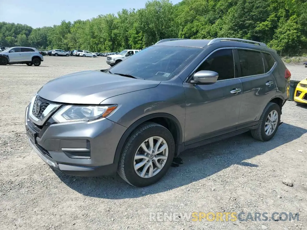 1 Photograph of a damaged car JN8AT2MV8KW376429 NISSAN ROGUE 2019