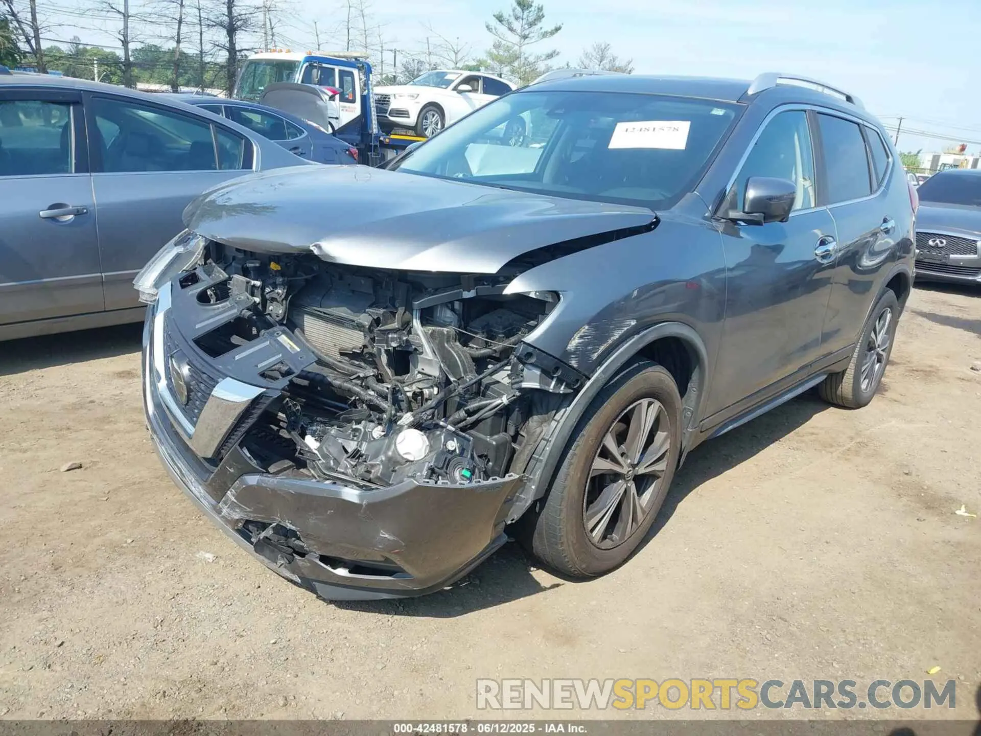 2 Photograph of a damaged car JN8AT2MV8KW392565 NISSAN ROGUE 2019