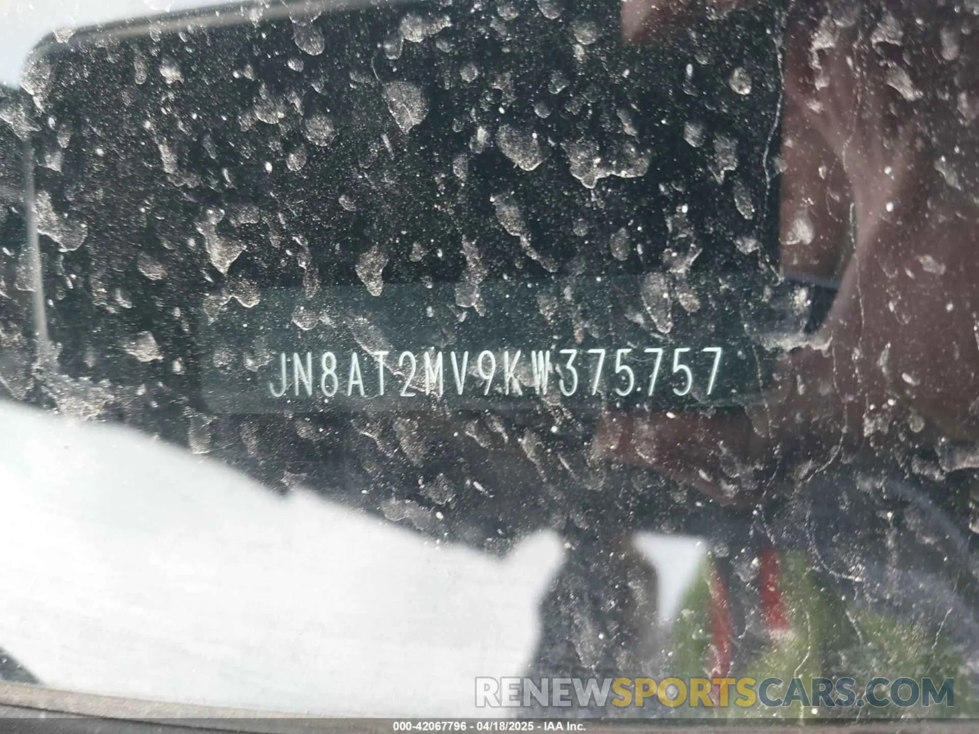 9 Photograph of a damaged car JN8AT2MV9KW375757 NISSAN ROGUE 2019