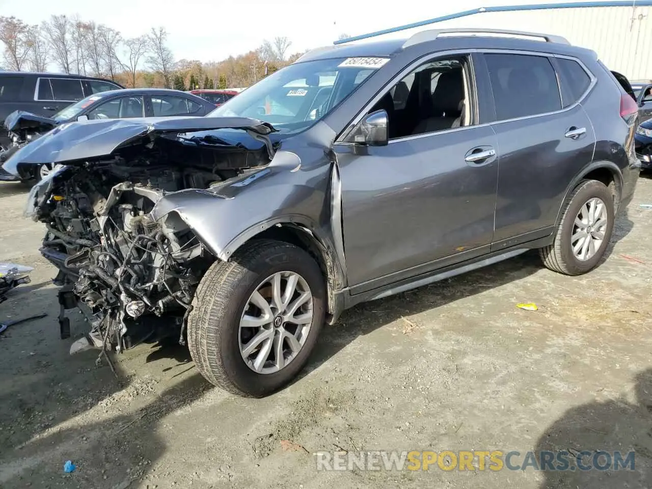 1 Photograph of a damaged car JN8AT2MVXKW372124 NISSAN ROGUE 2019