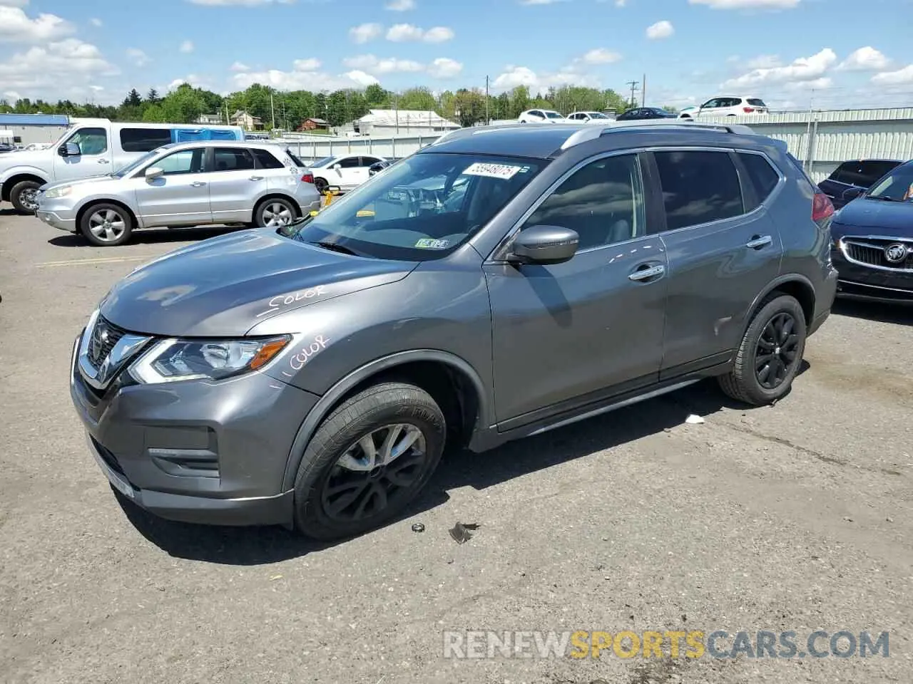 1 Photograph of a damaged car JN8AT2MVXKW379350 NISSAN ROGUE 2019