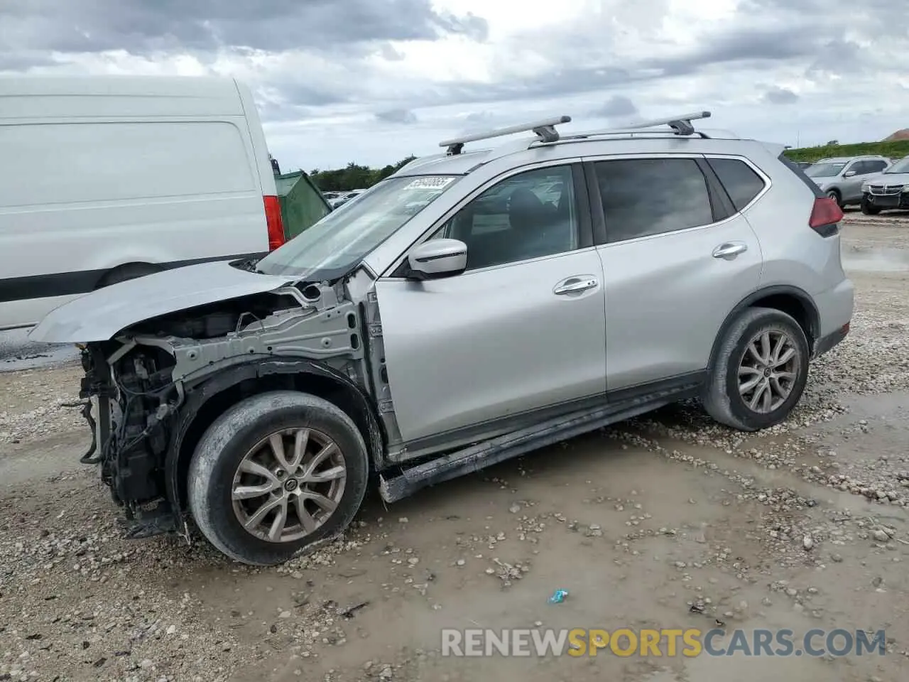 1 Photograph of a damaged car KNMAT2MT0KP516221 NISSAN ROGUE 2019