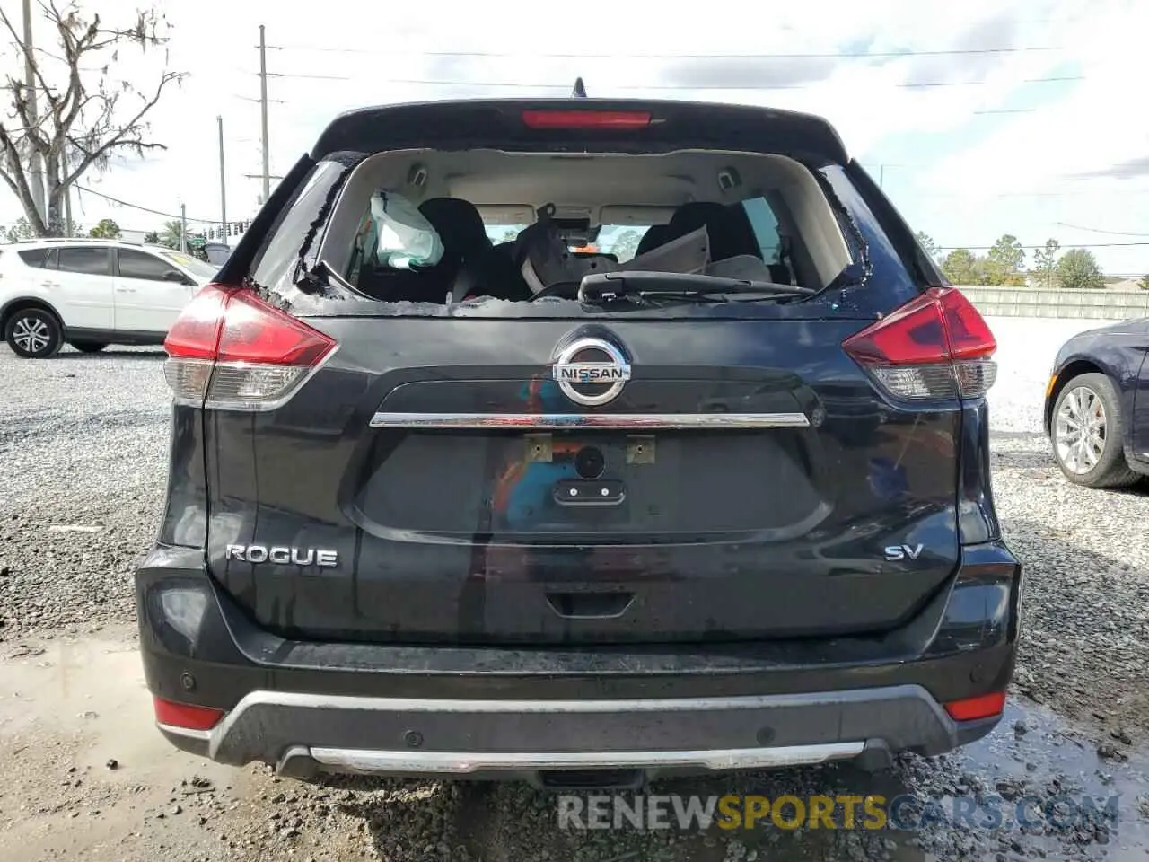 6 Photograph of a damaged car KNMAT2MT0KP553463 NISSAN ROGUE 2019