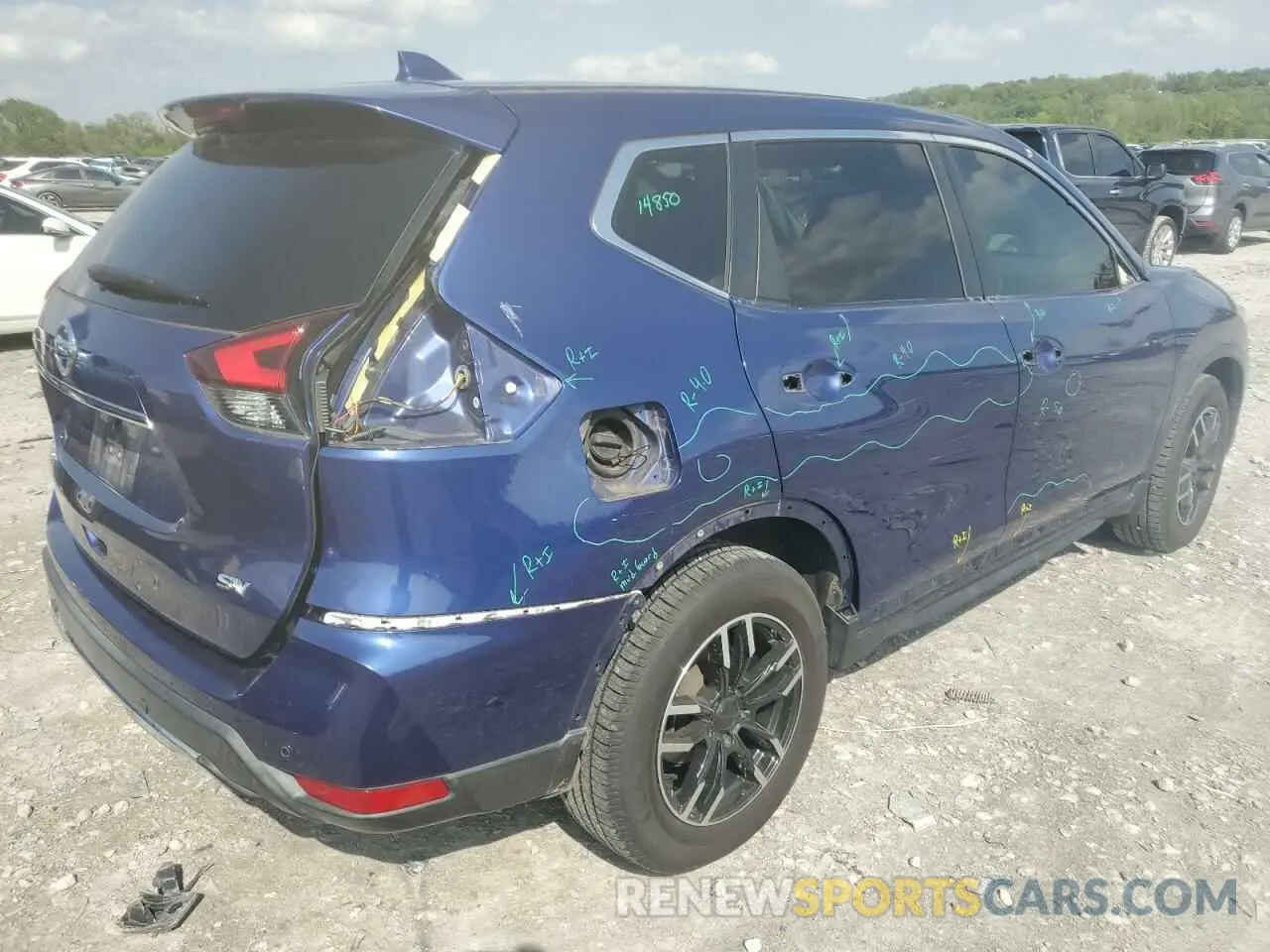 3 Photograph of a damaged car KNMAT2MT0KP558078 NISSAN ROGUE 2019