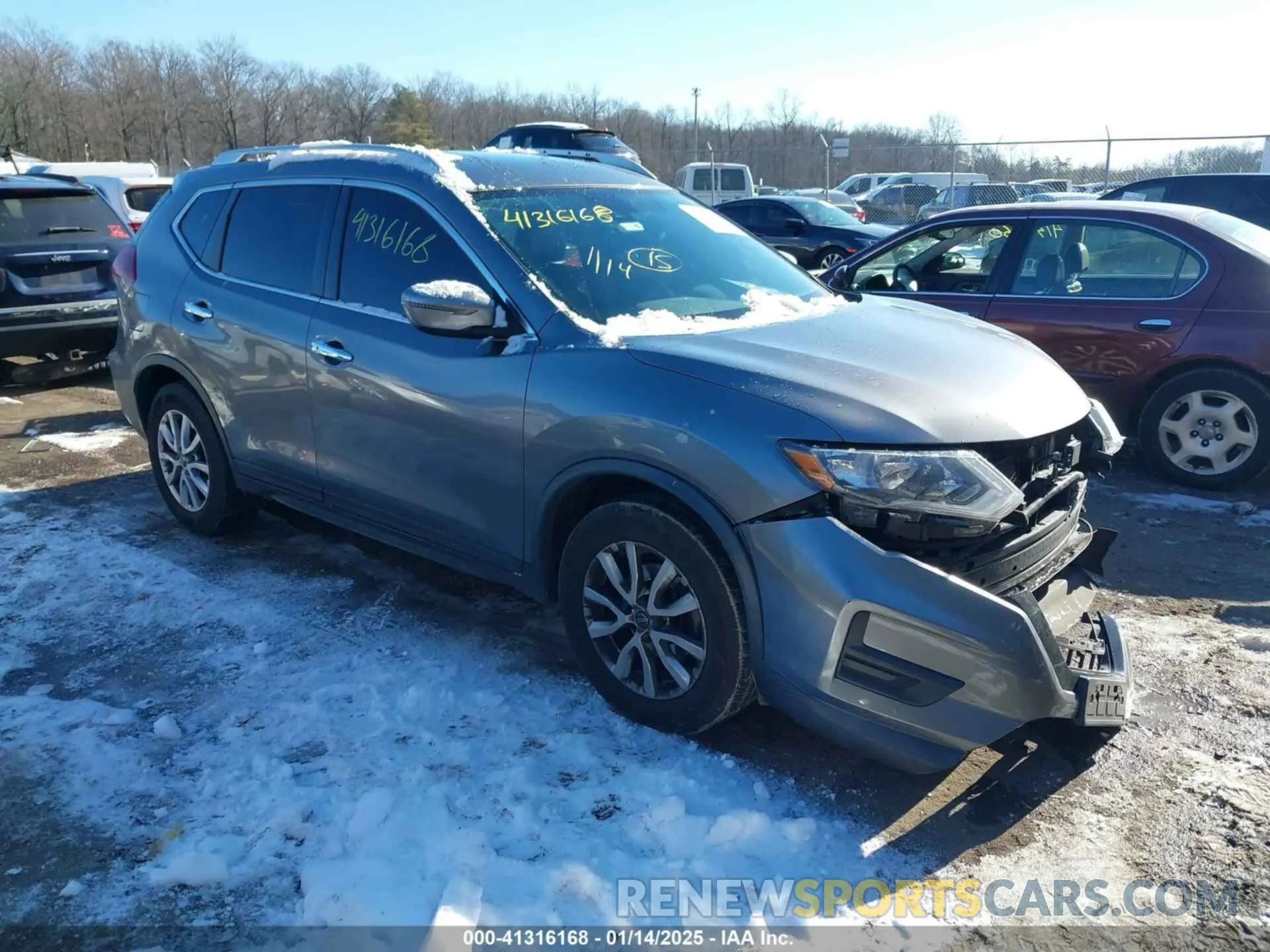 1 Photograph of a damaged car KNMAT2MT2KP521498 NISSAN ROGUE 2019