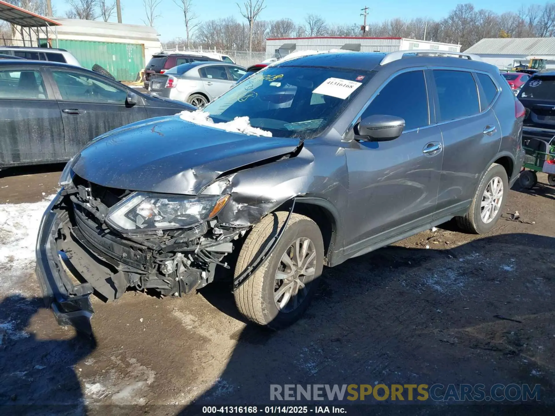 2 Photograph of a damaged car KNMAT2MT2KP521498 NISSAN ROGUE 2019