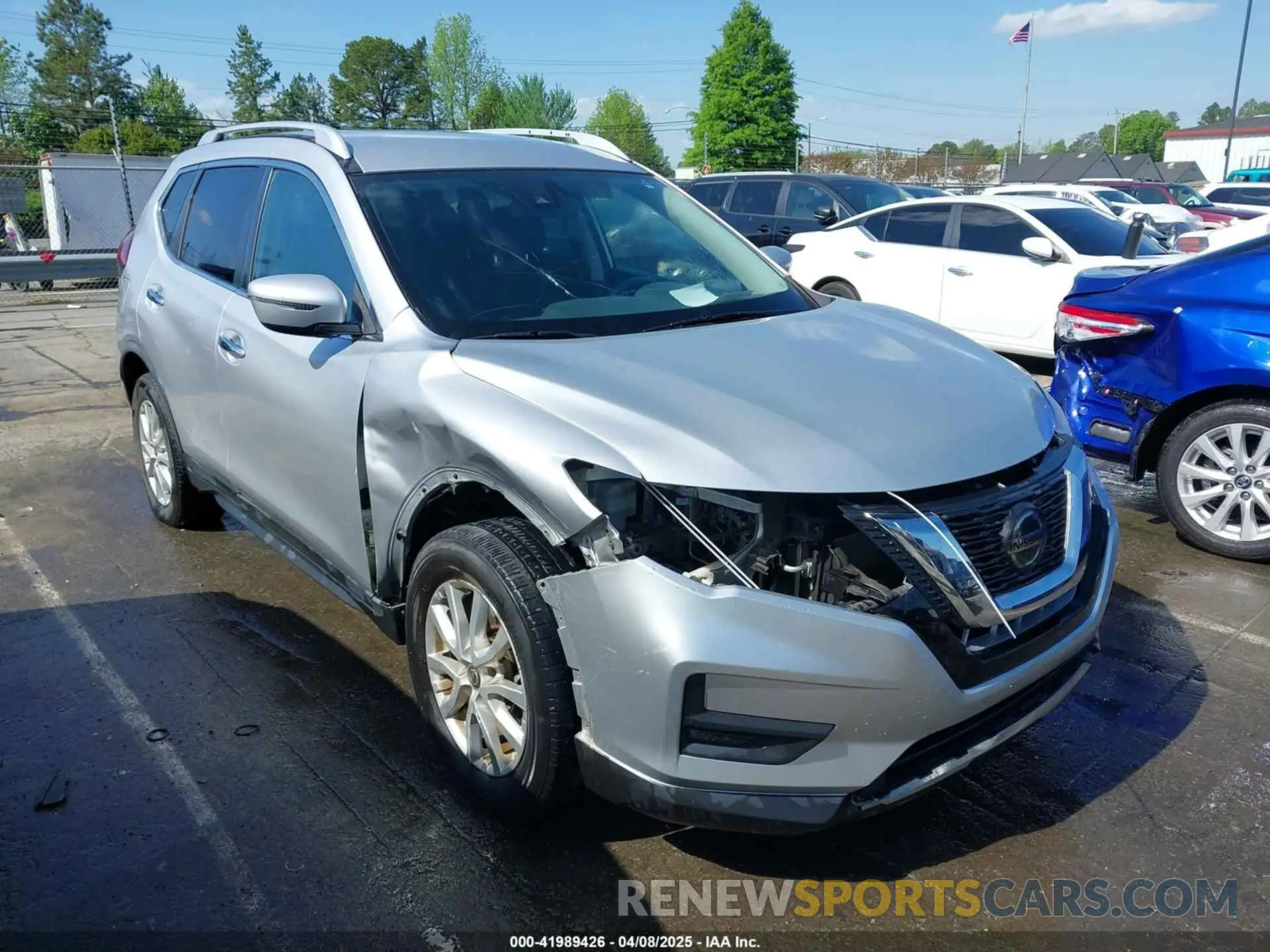 1 Photograph of a damaged car KNMAT2MT2KP530752 NISSAN ROGUE 2019