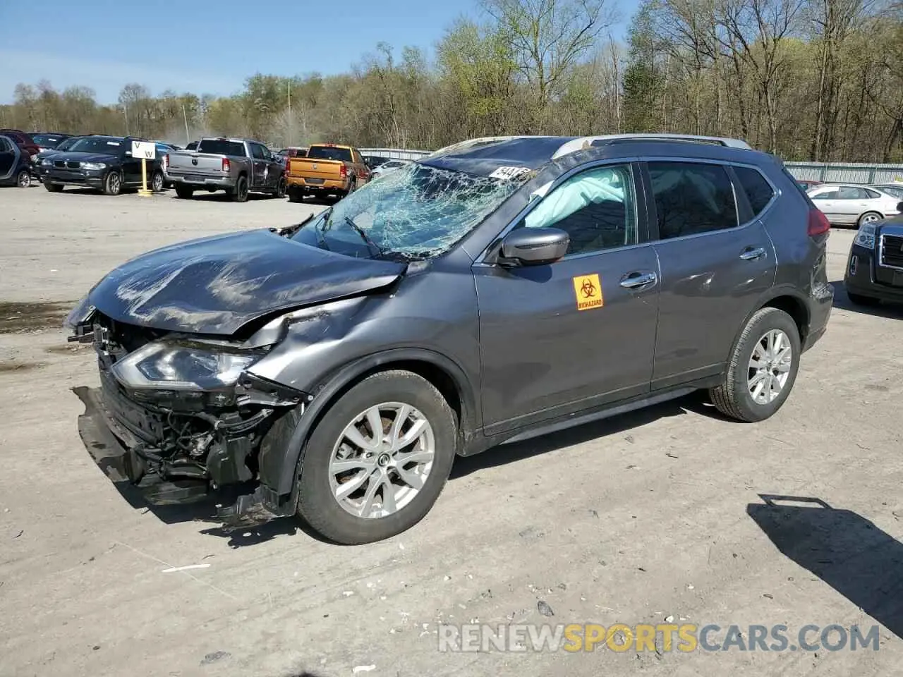 1 Photograph of a damaged car KNMAT2MT5KP531202 NISSAN ROGUE 2019