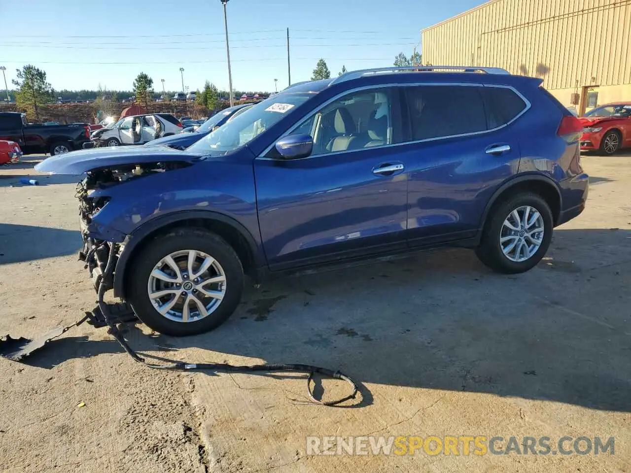 1 Photograph of a damaged car KNMAT2MT6KP512481 NISSAN ROGUE 2019