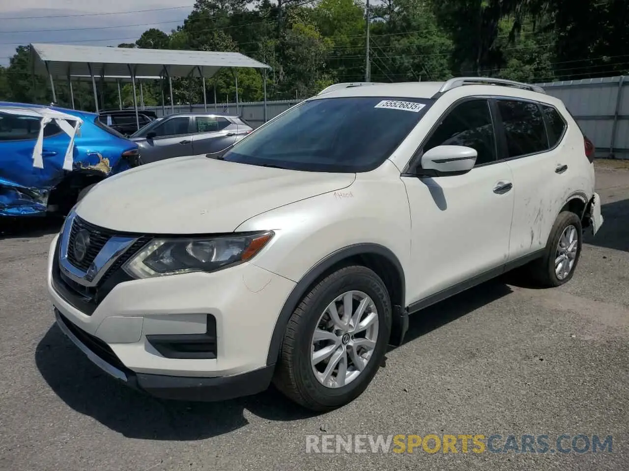 1 Photograph of a damaged car KNMAT2MT8KP552593 NISSAN ROGUE 2019