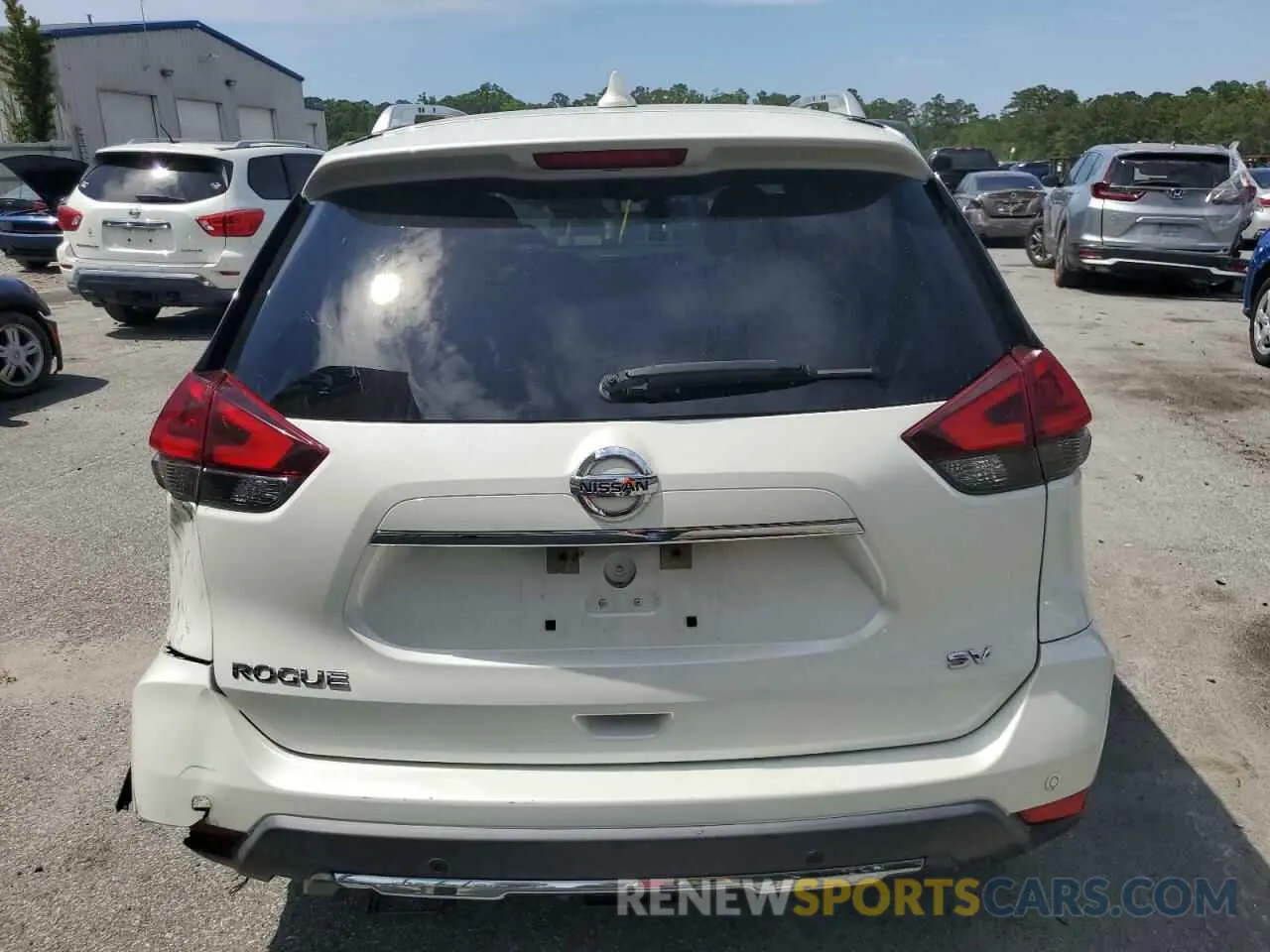 6 Photograph of a damaged car KNMAT2MT8KP552593 NISSAN ROGUE 2019