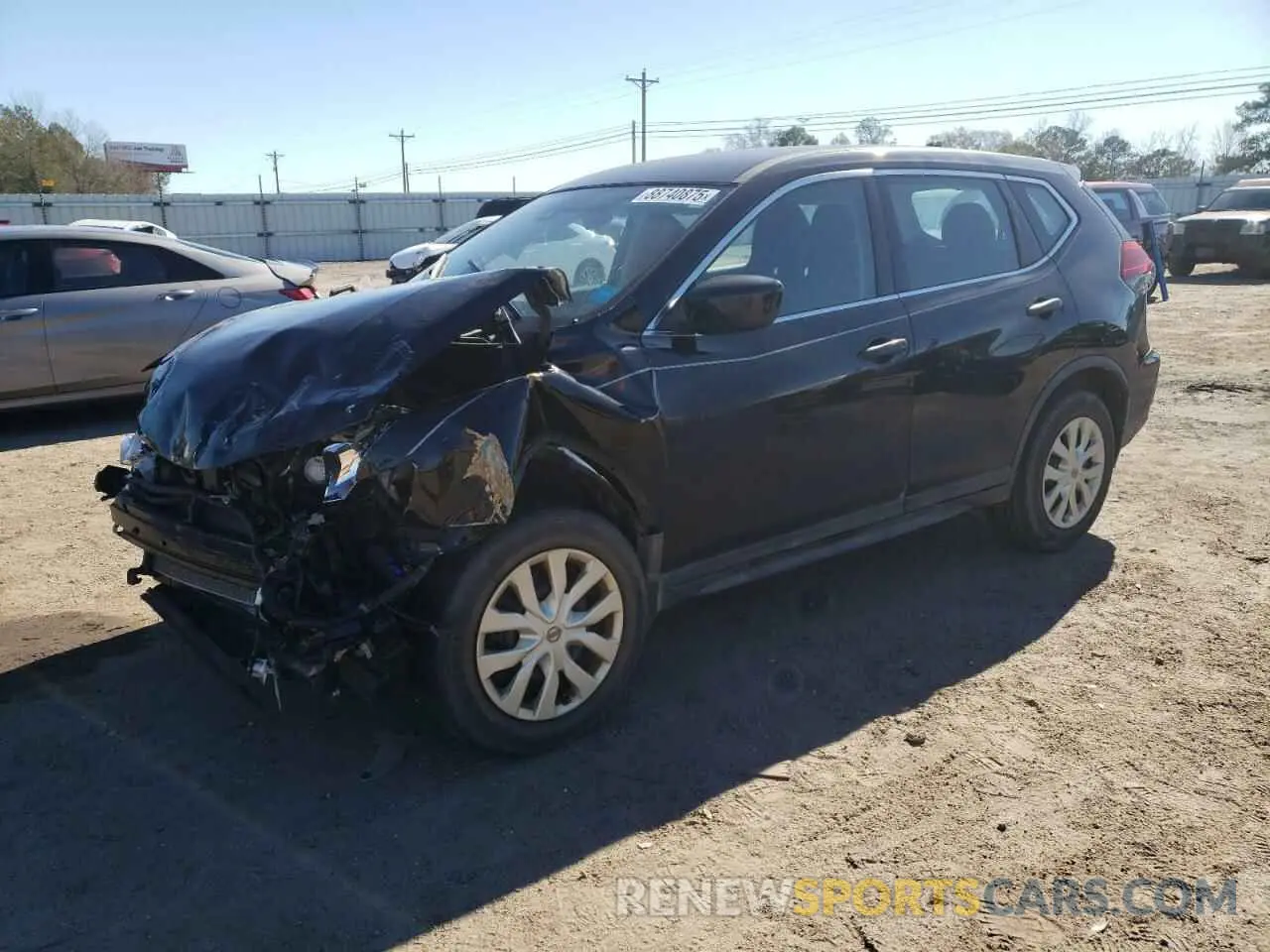 1 Photograph of a damaged car KNMAT2MTXKP555186 NISSAN ROGUE 2019