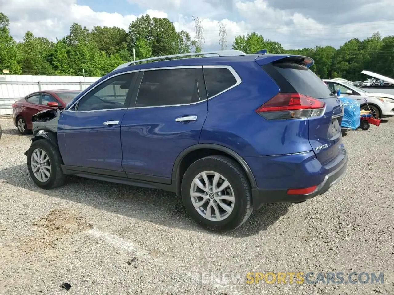 2 Photograph of a damaged car KNMAT2MTXKP558489 NISSAN ROGUE 2019