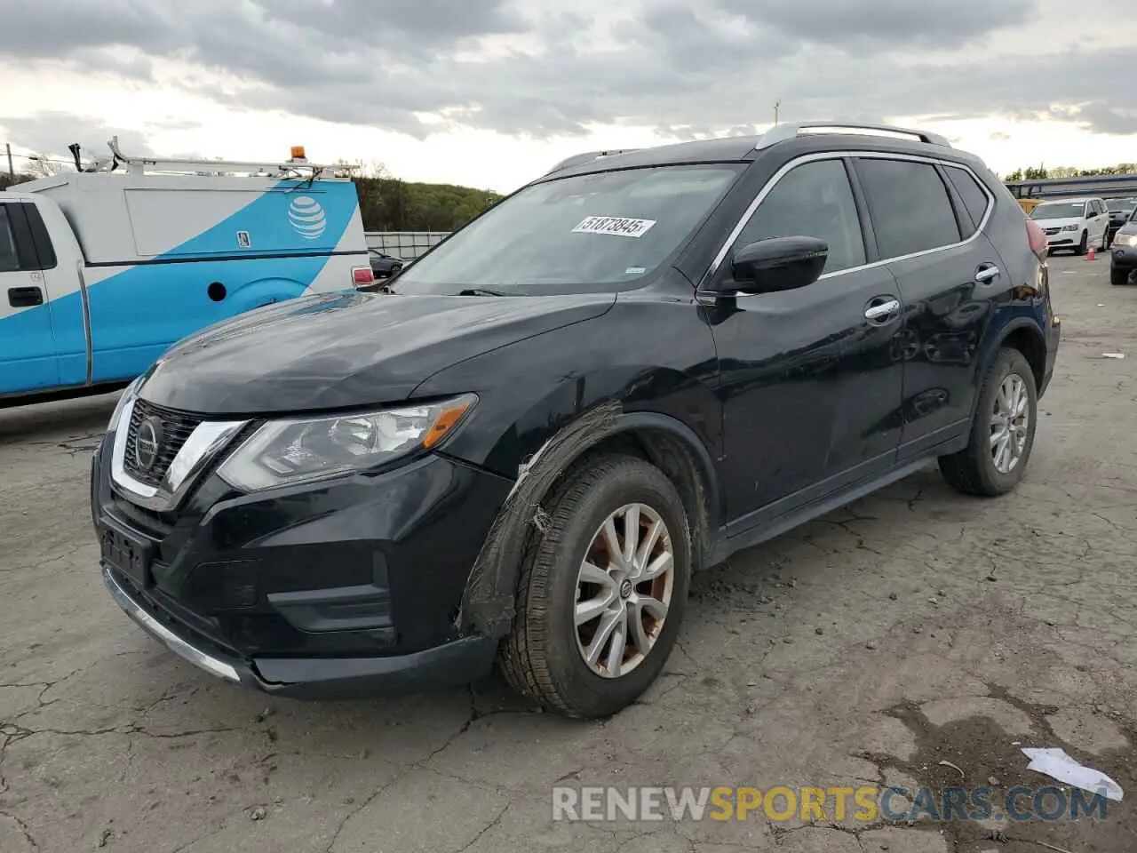 1 Photograph of a damaged car KNMAT2MV0KP516141 NISSAN ROGUE 2019