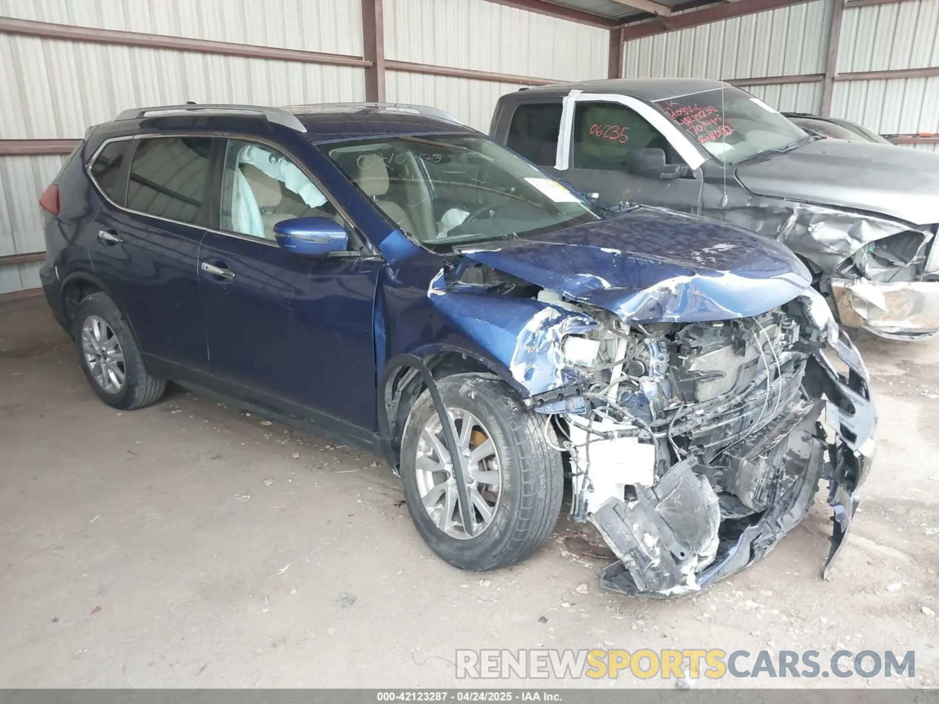 1 Photograph of a damaged car KNMAT2MV0KP536910 NISSAN ROGUE 2019