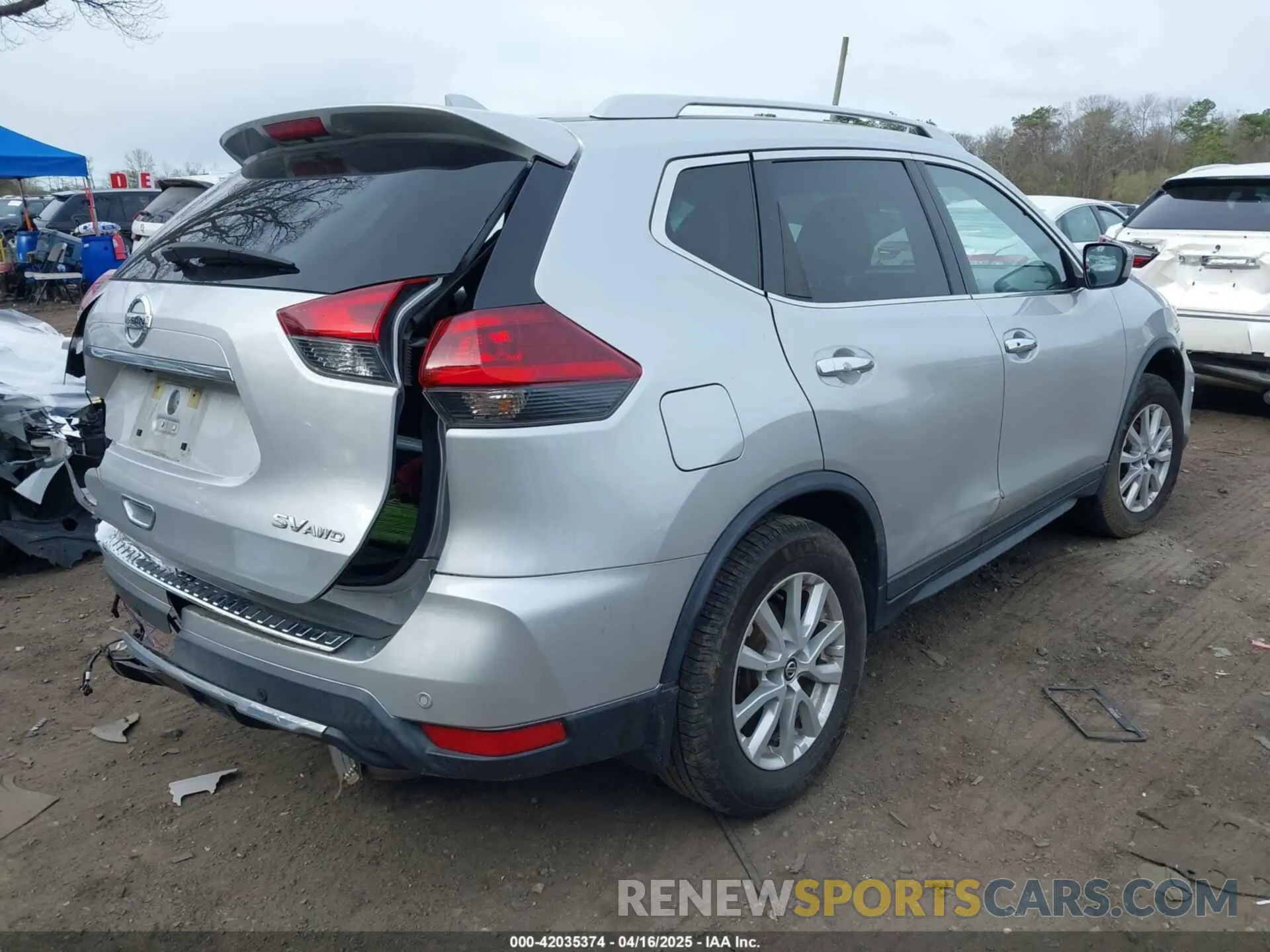 4 Photograph of a damaged car KNMAT2MV1KP553425 NISSAN ROGUE 2019
