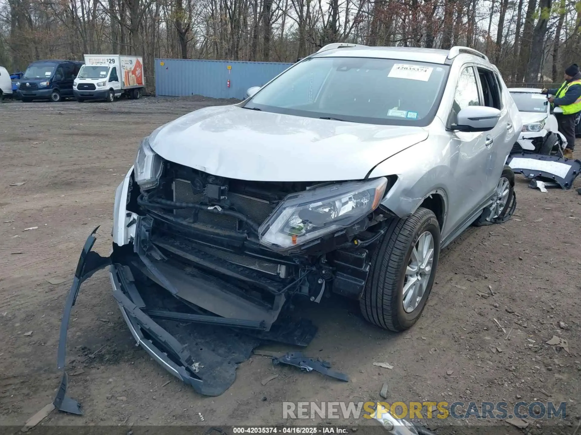 6 Photograph of a damaged car KNMAT2MV1KP553425 NISSAN ROGUE 2019