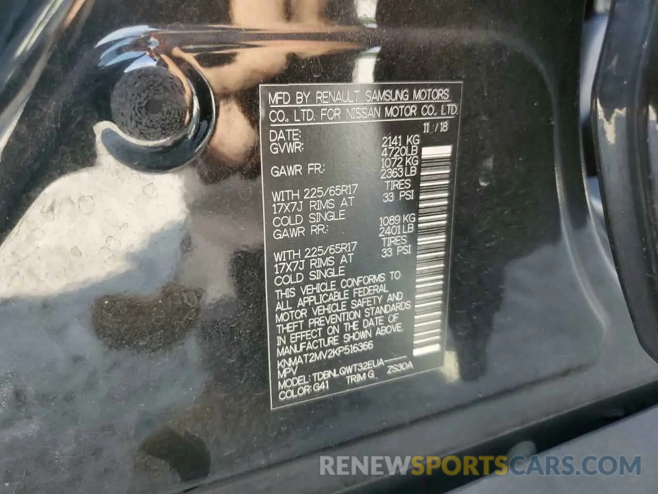 13 Photograph of a damaged car KNMAT2MV2KP516366 NISSAN ROGUE 2019