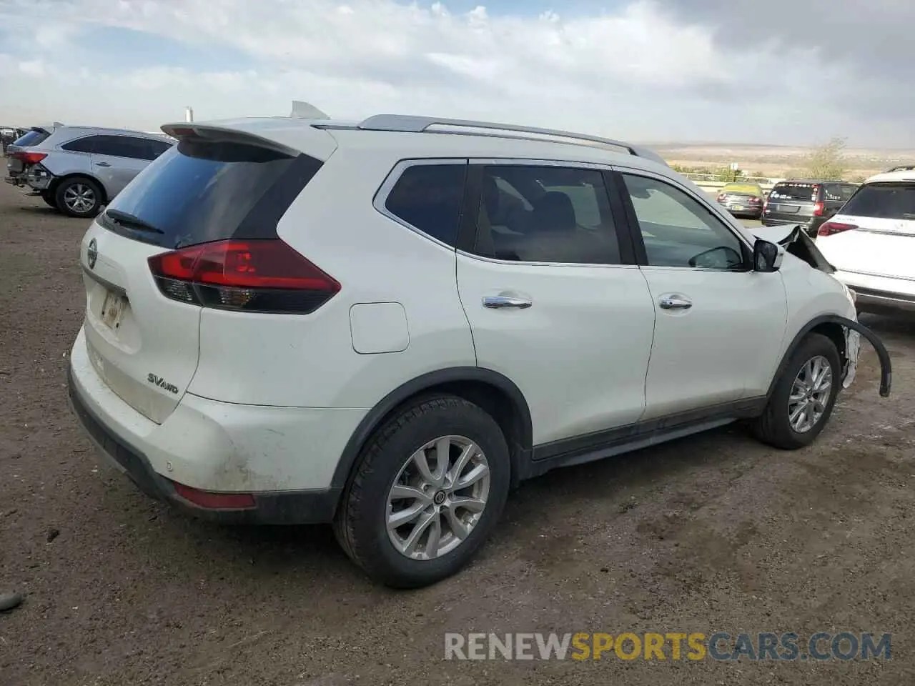 3 Photograph of a damaged car KNMAT2MV3KP522659 NISSAN ROGUE 2019