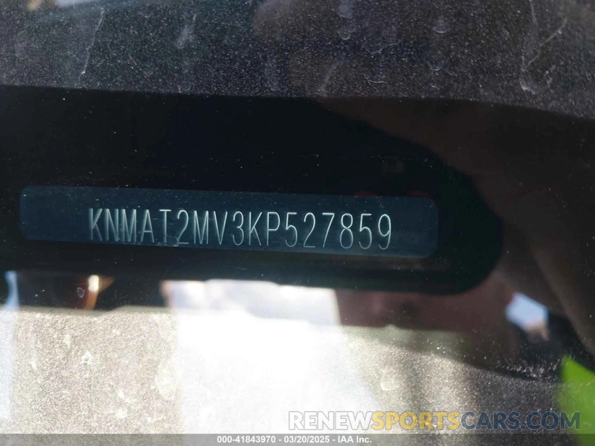 9 Photograph of a damaged car KNMAT2MV3KP527859 NISSAN ROGUE 2019