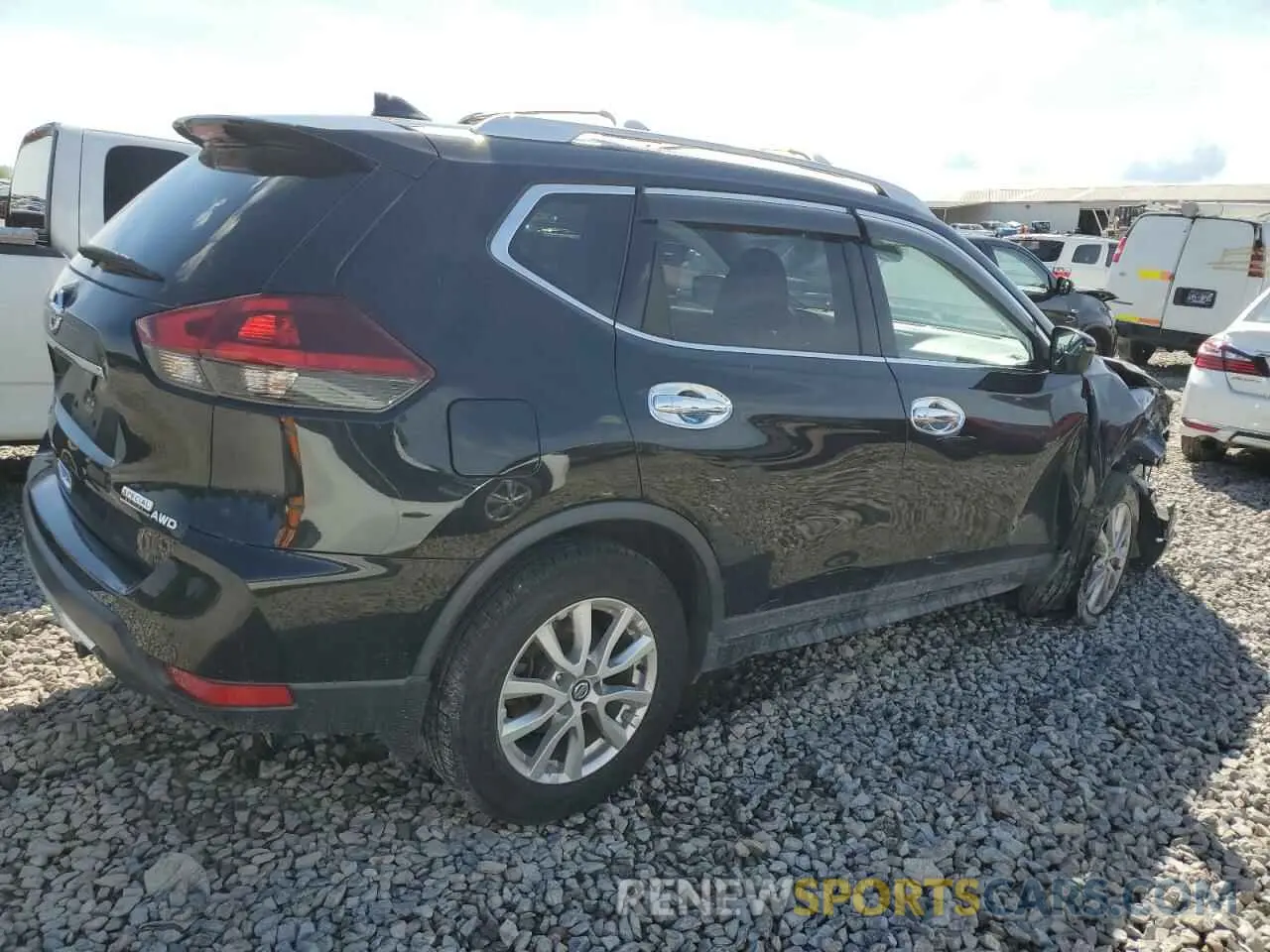 3 Photograph of a damaged car KNMAT2MV4KP505451 NISSAN ROGUE 2019