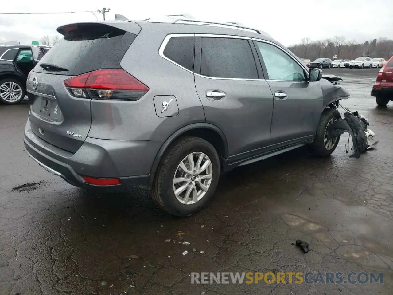 3 Photograph of a damaged car KNMAT2MV4KP553502 NISSAN ROGUE 2019
