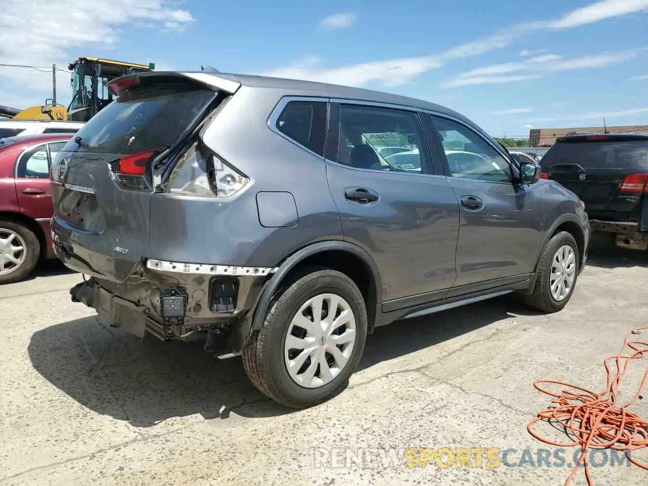 3 Photograph of a damaged car KNMAT2MV6KP507721 NISSAN ROGUE 2019