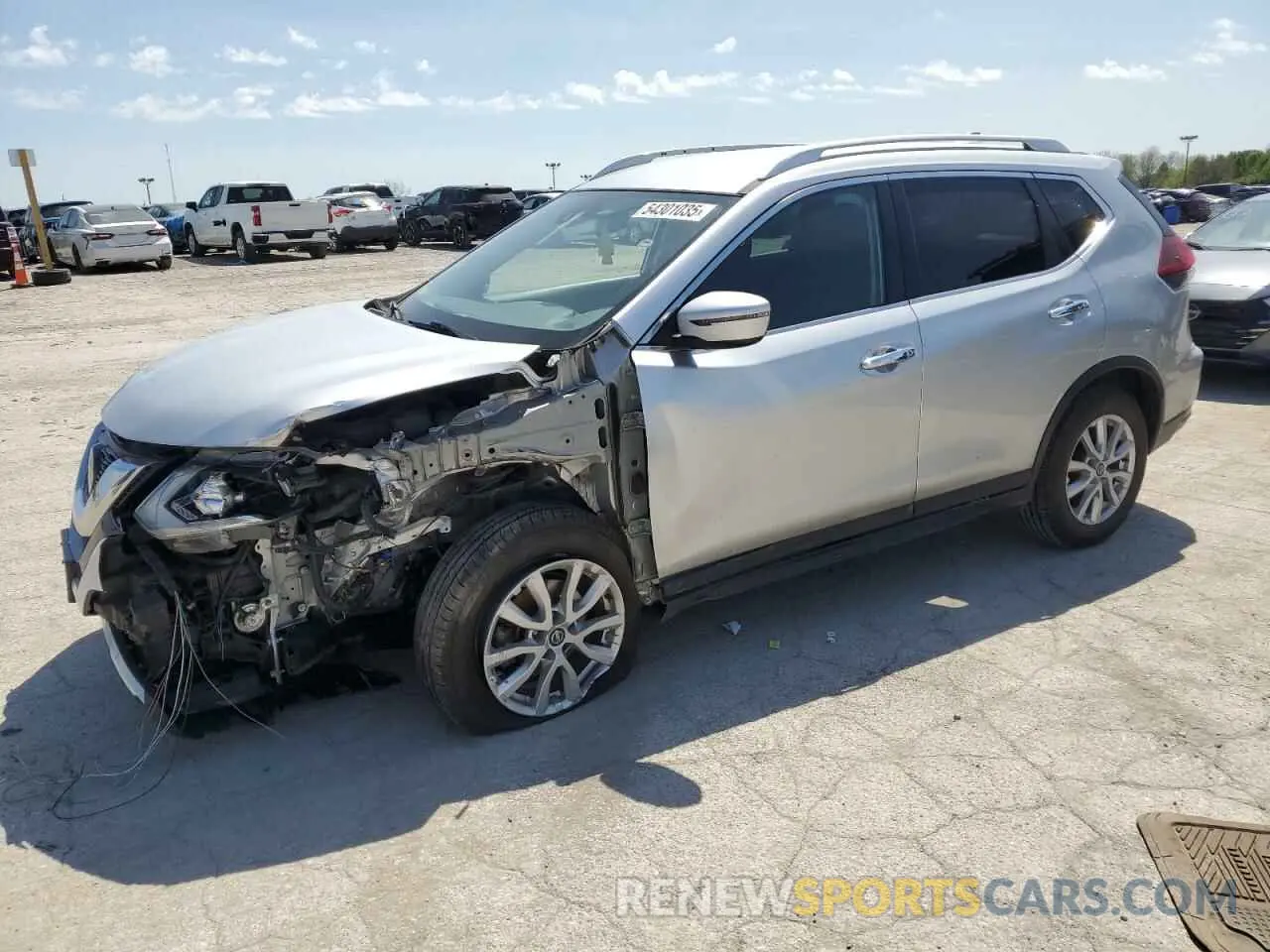 1 Photograph of a damaged car KNMAT2MV6KP522722 NISSAN ROGUE 2019