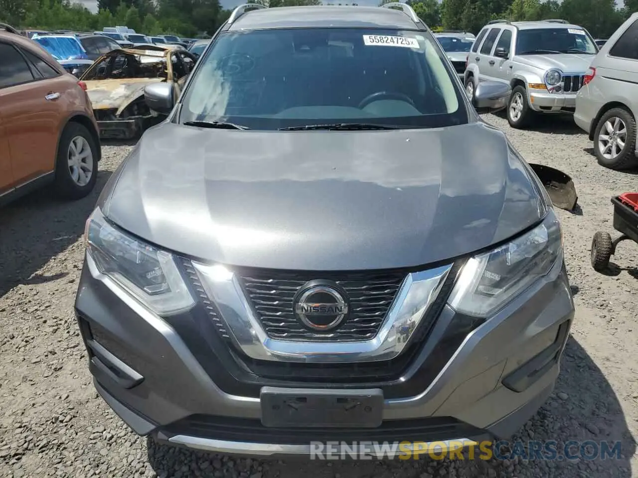 5 Photograph of a damaged car KNMAT2MV6KP529928 NISSAN ROGUE 2019