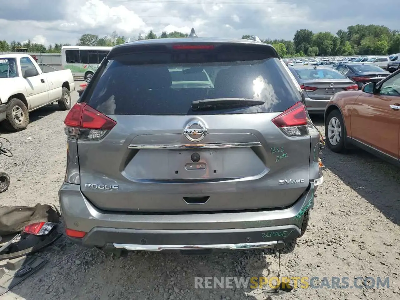 6 Photograph of a damaged car KNMAT2MV6KP529928 NISSAN ROGUE 2019
