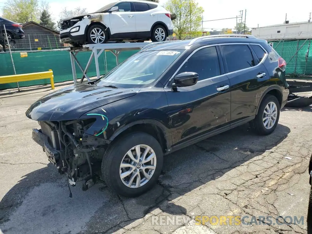 1 Photograph of a damaged car KNMAT2MV7KP514225 NISSAN ROGUE 2019