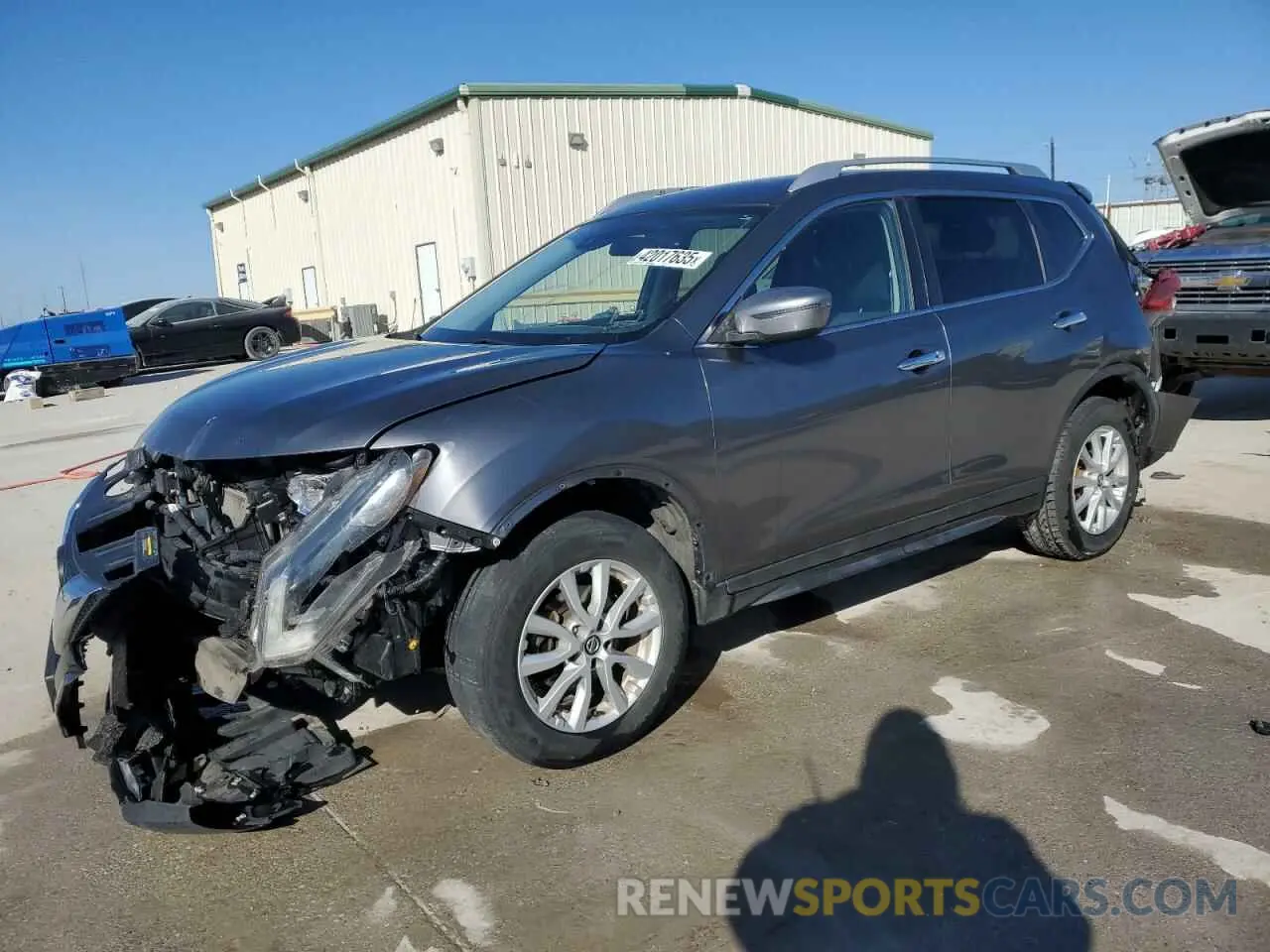 1 Photograph of a damaged car KNMAT2MV7KP555227 NISSAN ROGUE 2019