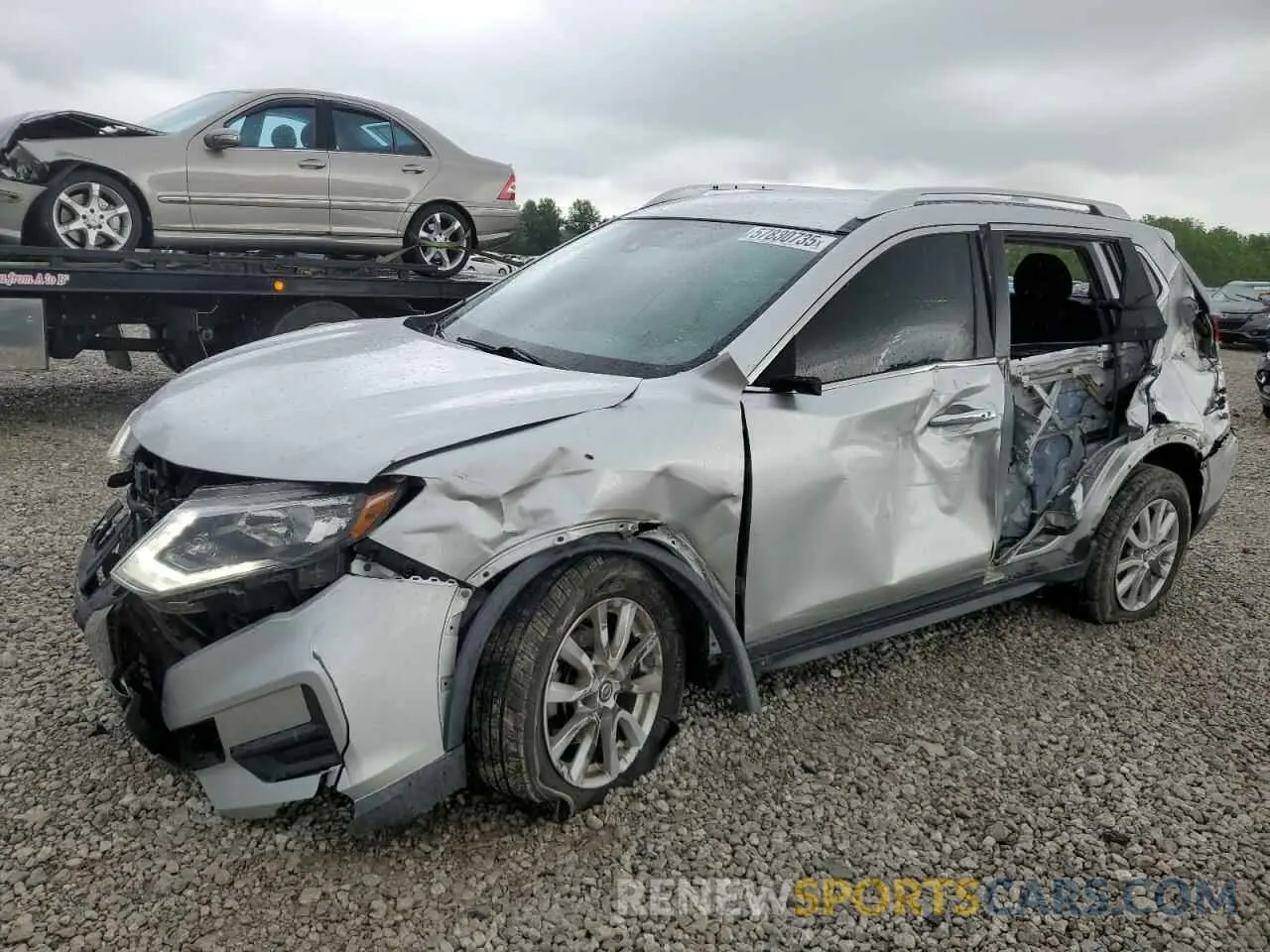 1 Photograph of a damaged car KNMAT2MV8KP508045 NISSAN ROGUE 2019