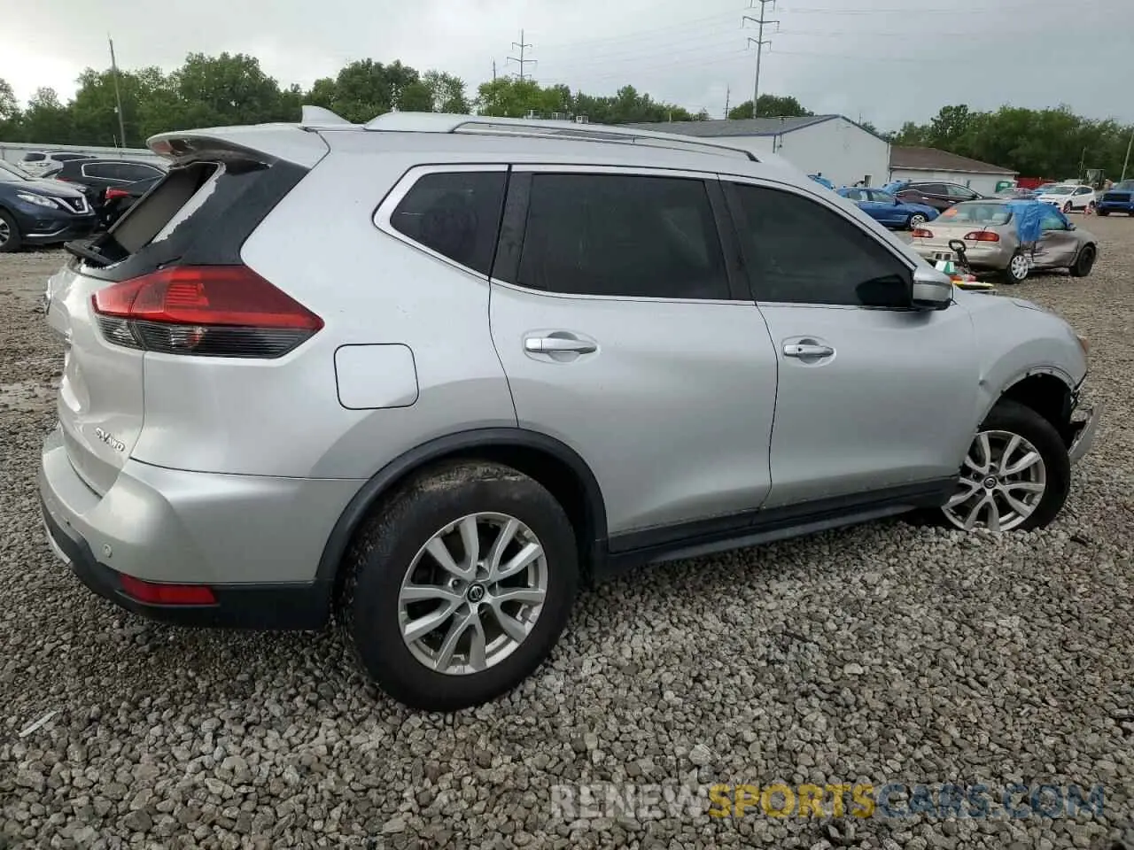 3 Photograph of a damaged car KNMAT2MV8KP508045 NISSAN ROGUE 2019