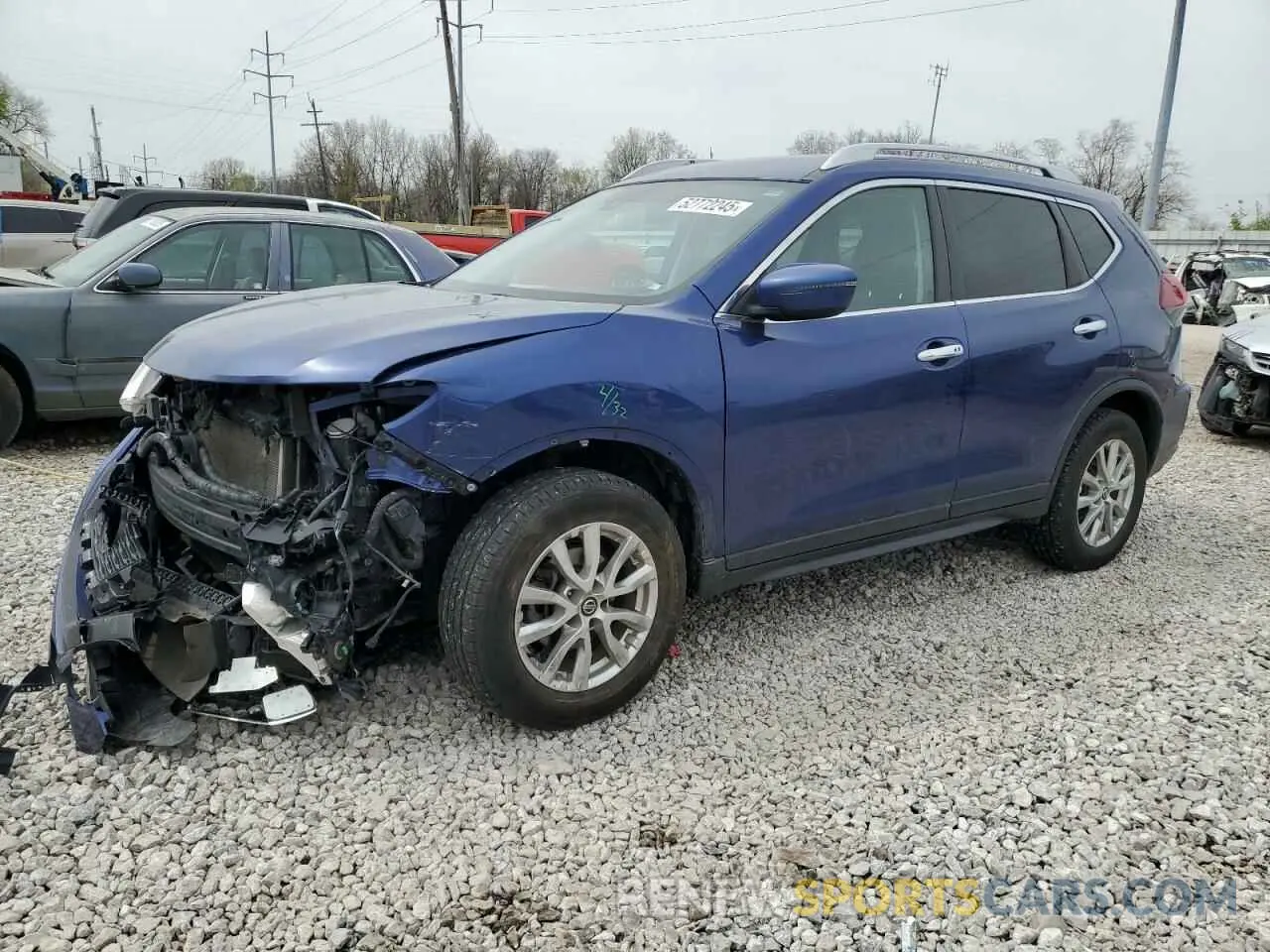 1 Photograph of a damaged car KNMAT2MV8KP518171 NISSAN ROGUE 2019
