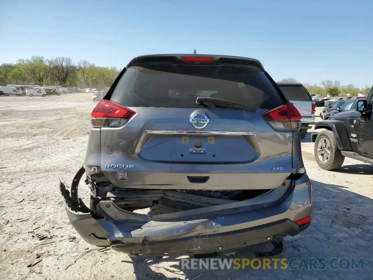 6 Photograph of a damaged car KNMAT2MV8KP560713 NISSAN ROGUE 2019