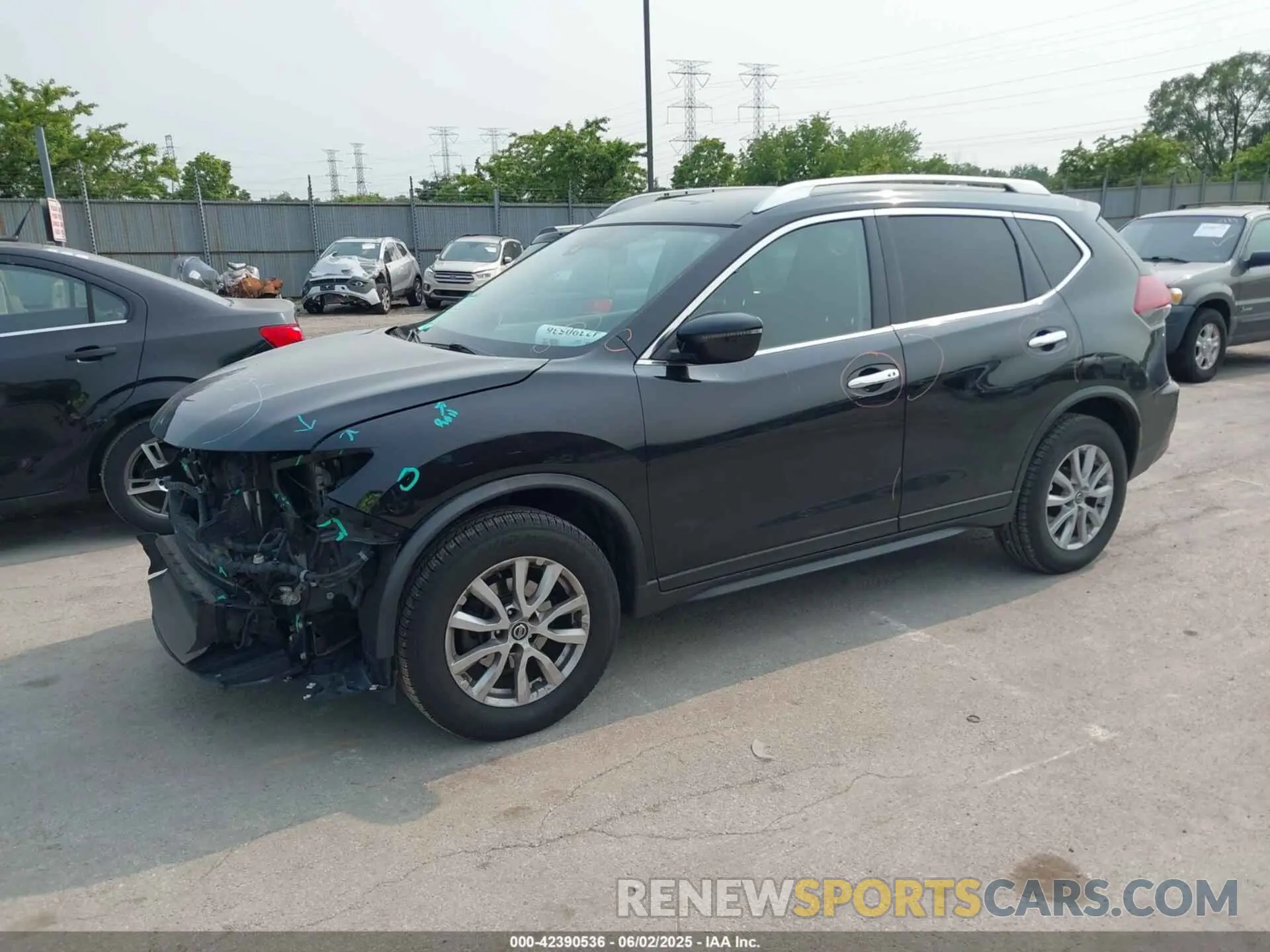 2 Photograph of a damaged car KNMAT2MV9KP531902 NISSAN ROGUE 2019