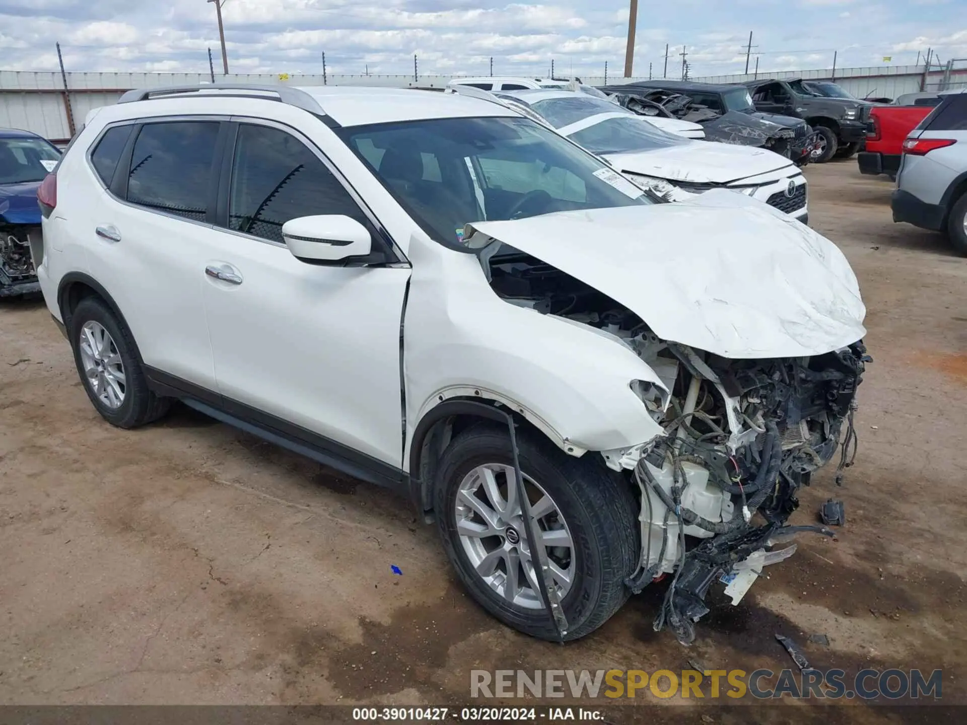 1 Photograph of a damaged car KNMAT2MV9KP550496 NISSAN ROGUE 2019