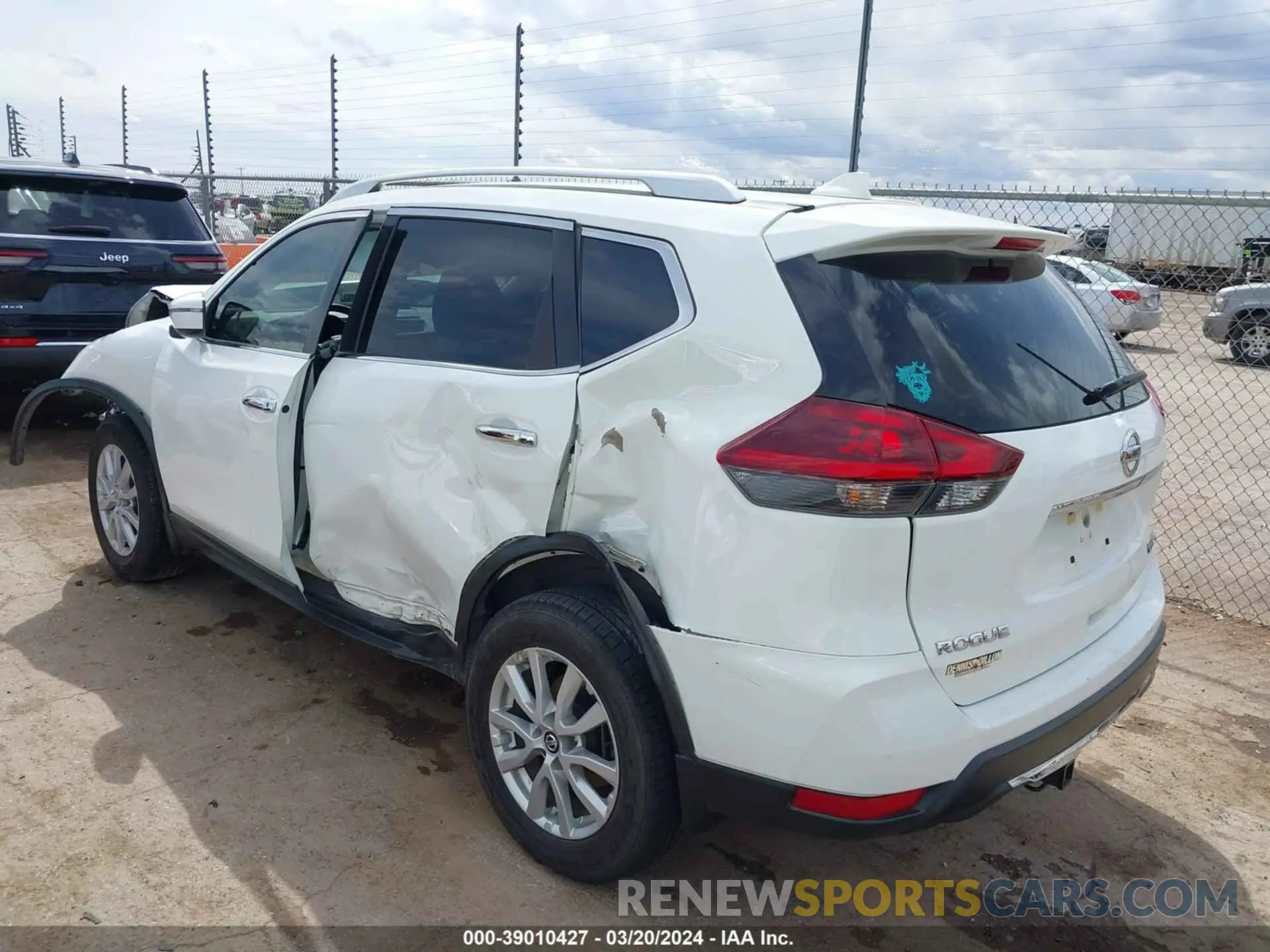 3 Photograph of a damaged car KNMAT2MV9KP550496 NISSAN ROGUE 2019