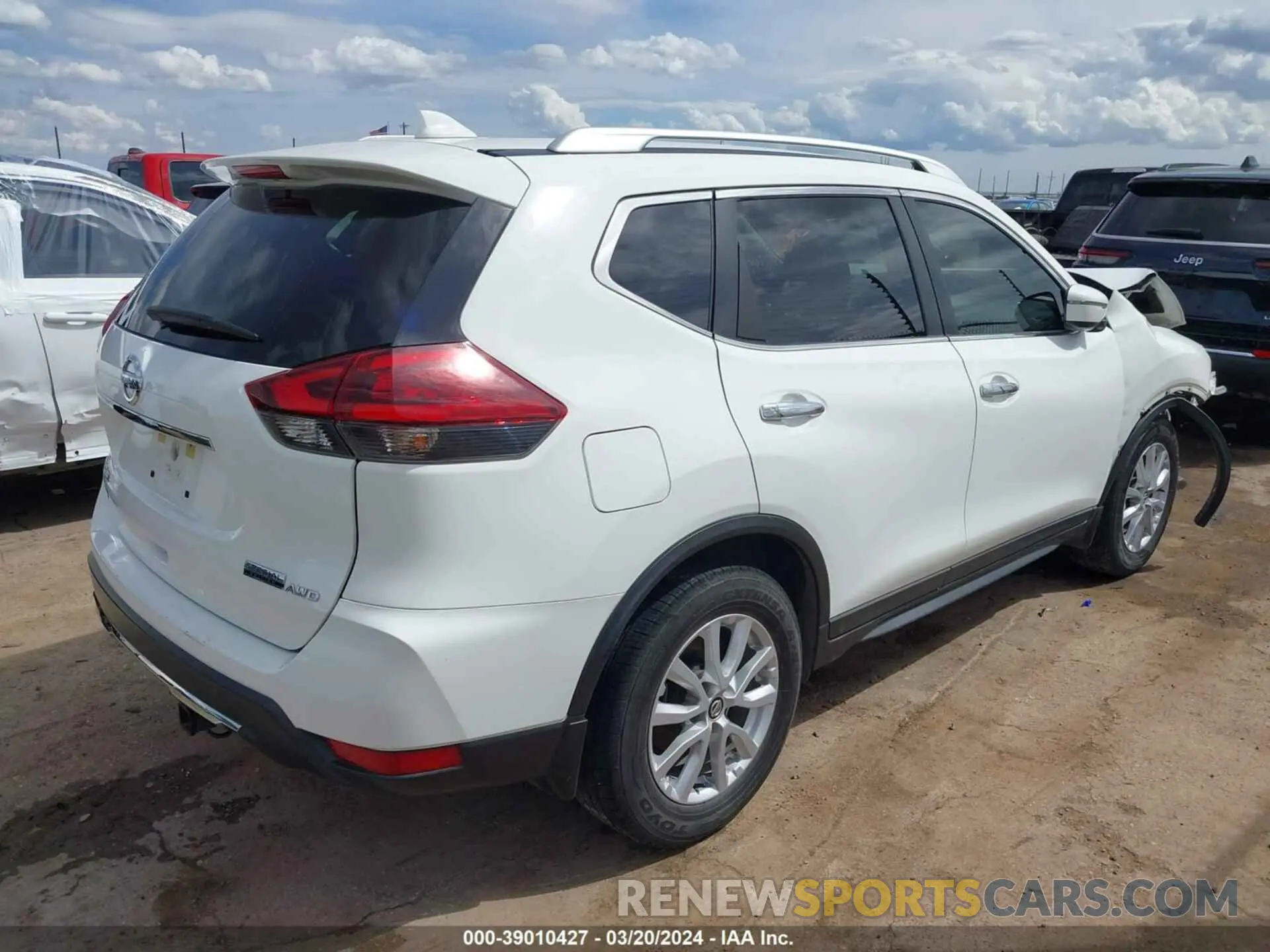 4 Photograph of a damaged car KNMAT2MV9KP550496 NISSAN ROGUE 2019
