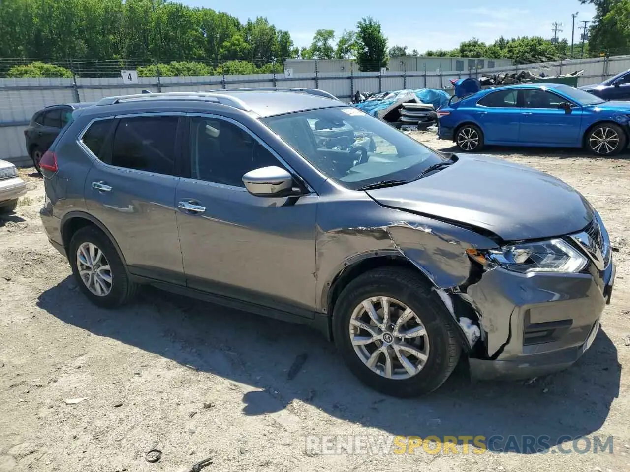4 Photograph of a damaged car KNMAT2MV9KP556363 NISSAN ROGUE 2019
