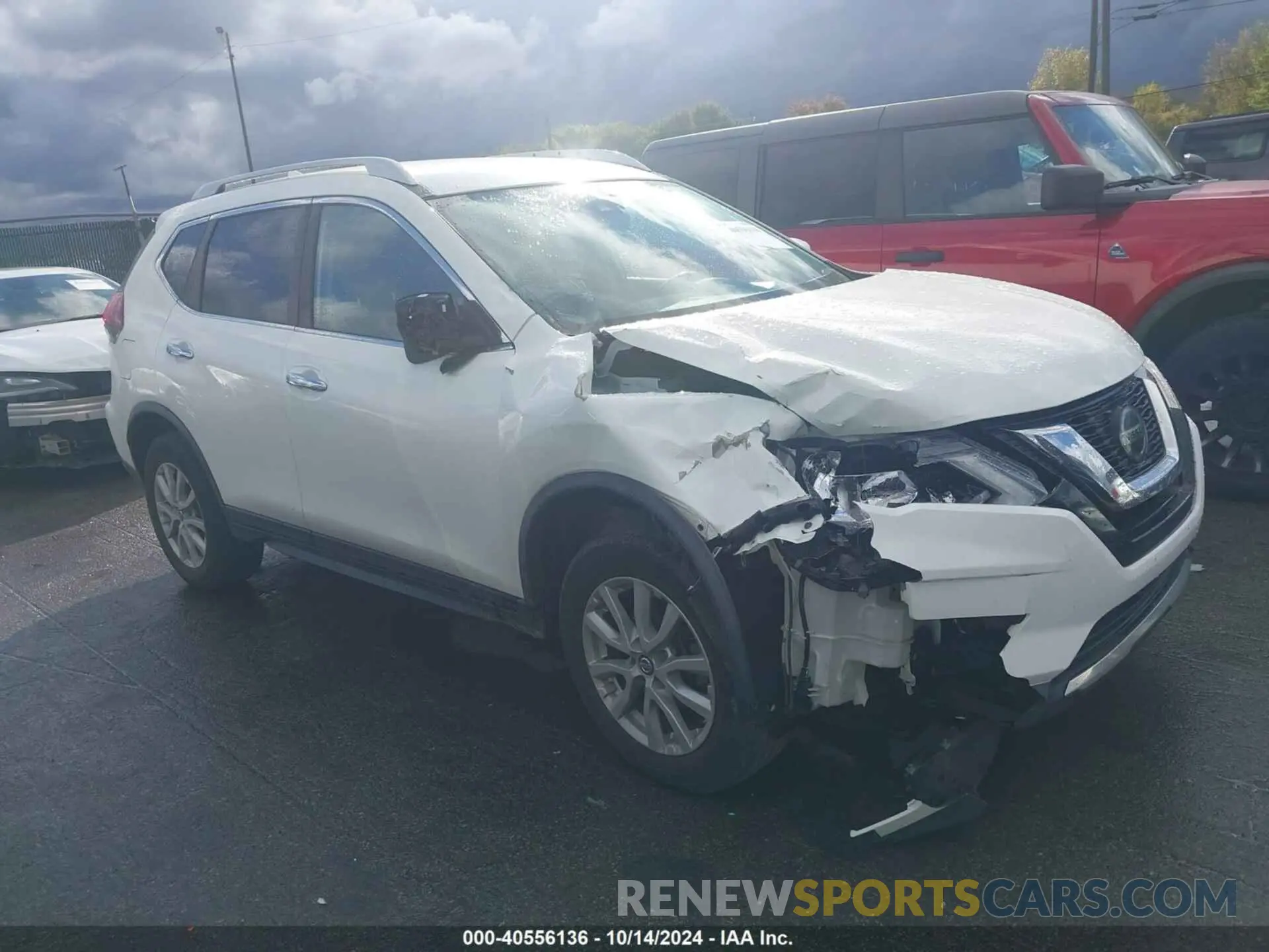 1 Photograph of a damaged car KNMAT2MVXKP528443 NISSAN ROGUE 2019