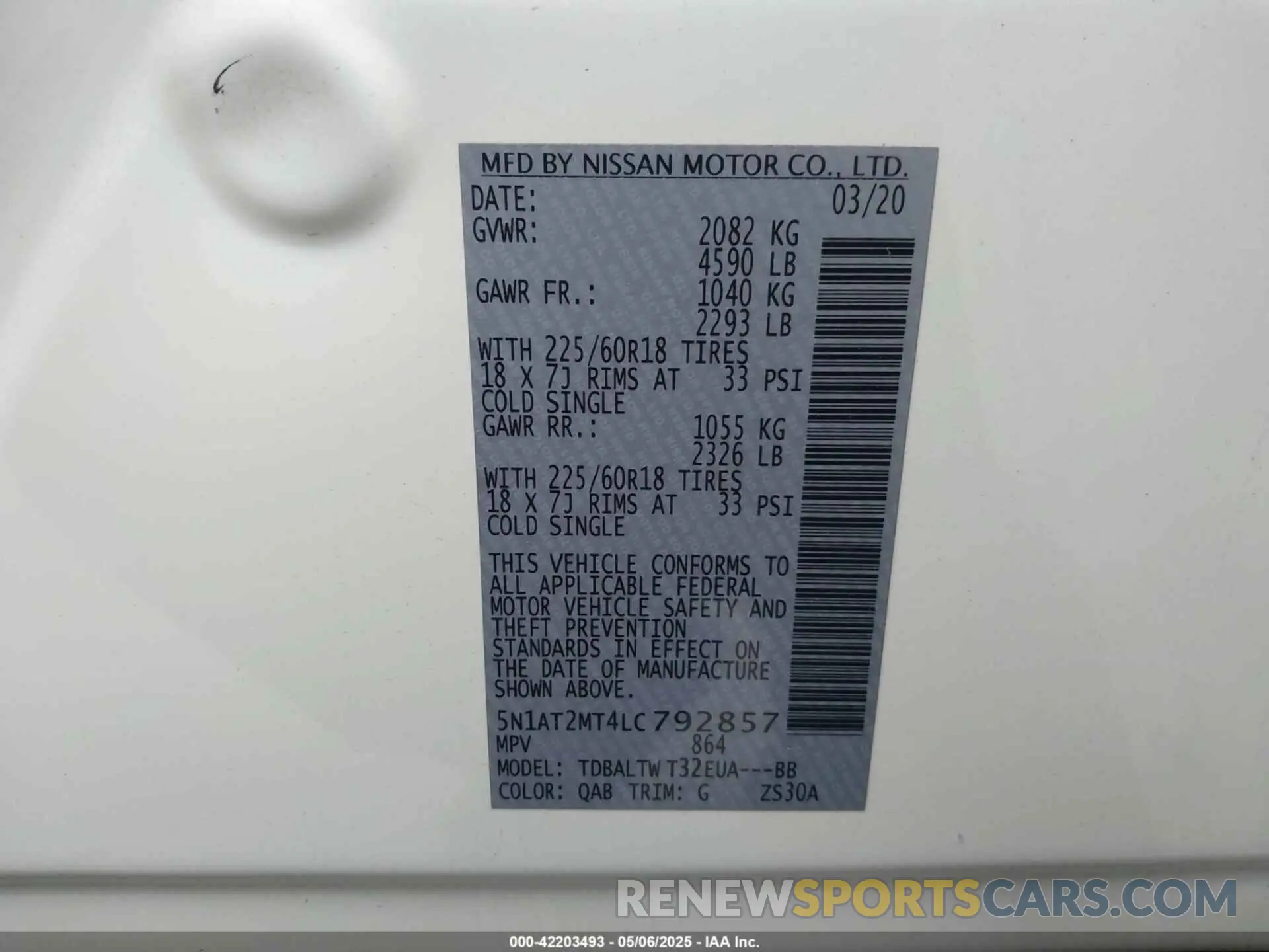 9 Photograph of a damaged car 5N1AT2MT4LC792857 NISSAN ROGUE 2020