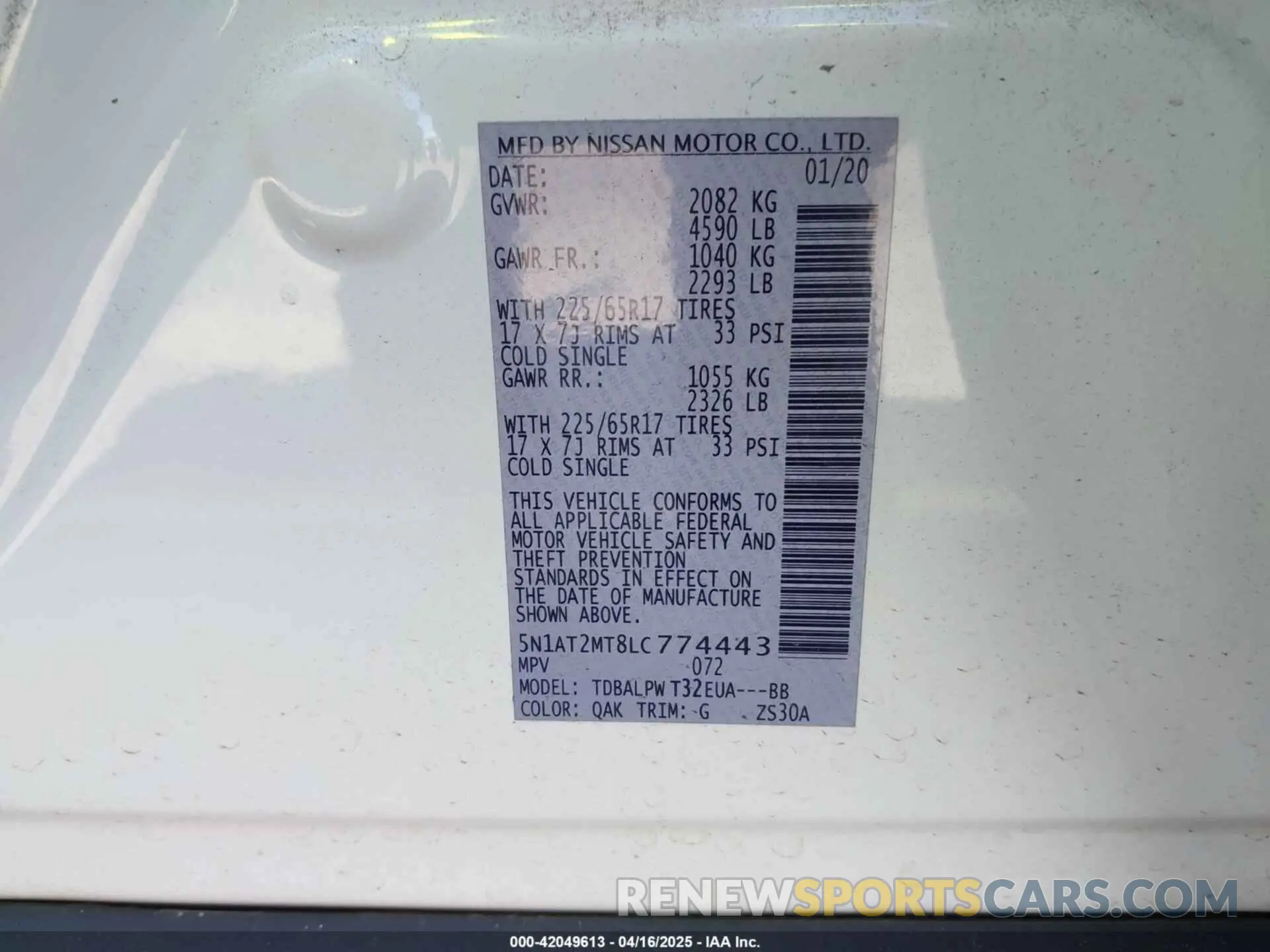 9 Photograph of a damaged car 5N1AT2MT8LC774443 NISSAN ROGUE 2020