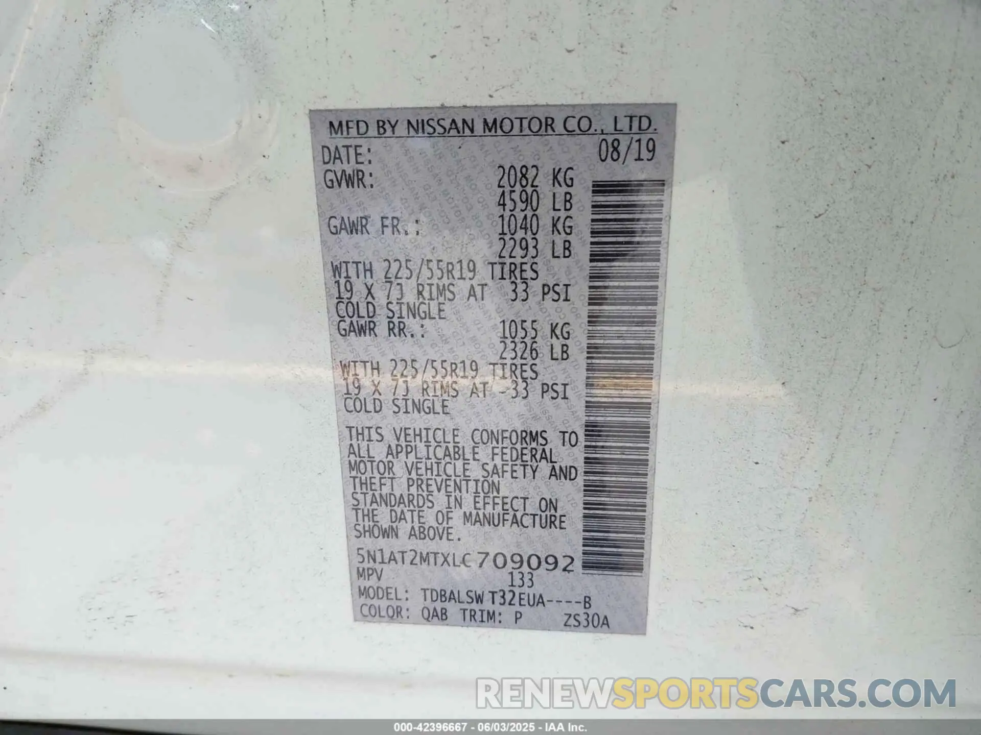 9 Photograph of a damaged car 5N1AT2MTXLC709092 NISSAN ROGUE 2020
