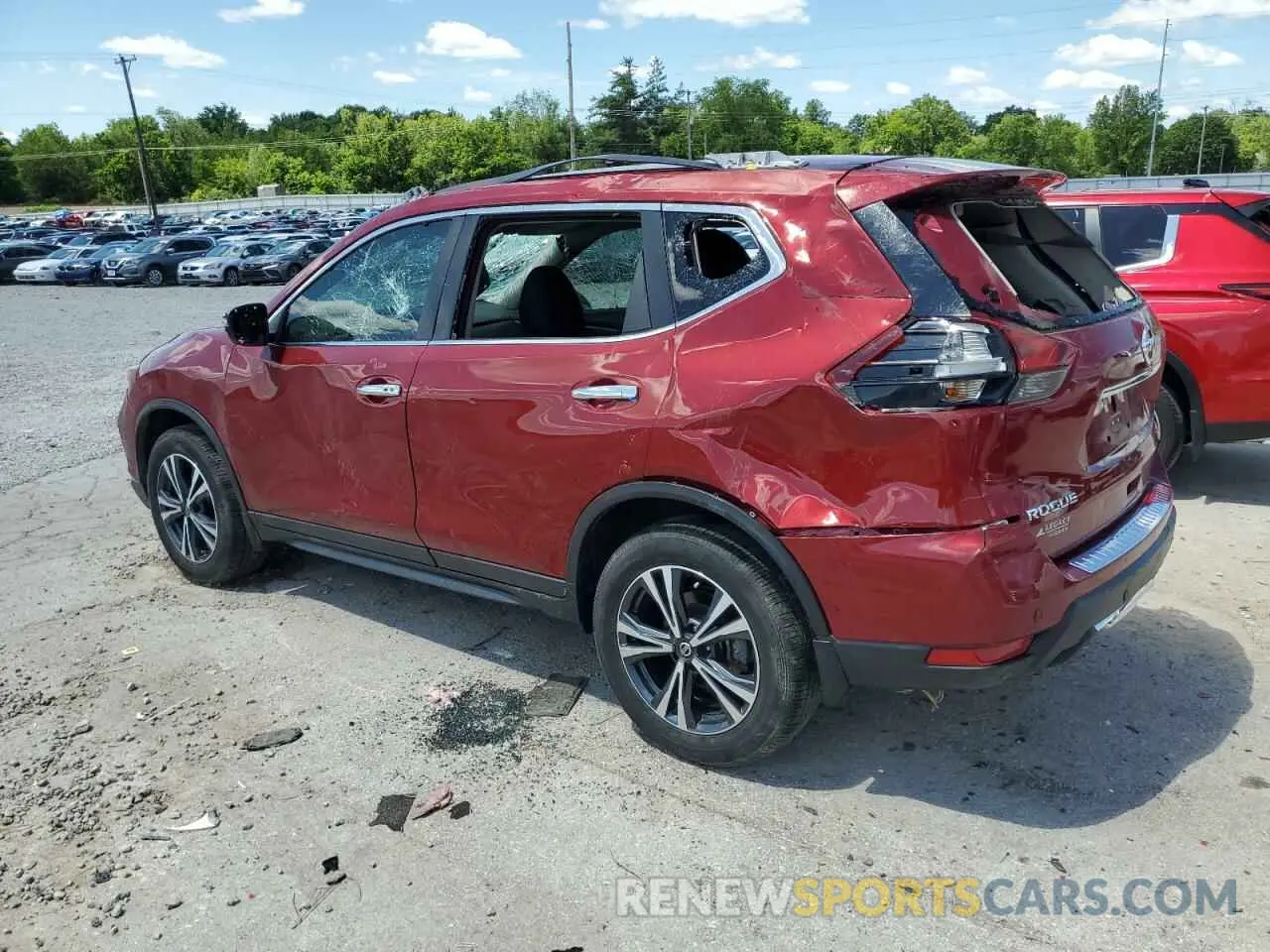 2 Photograph of a damaged car 5N1AT2MVXLC779015 NISSAN ROGUE 2020