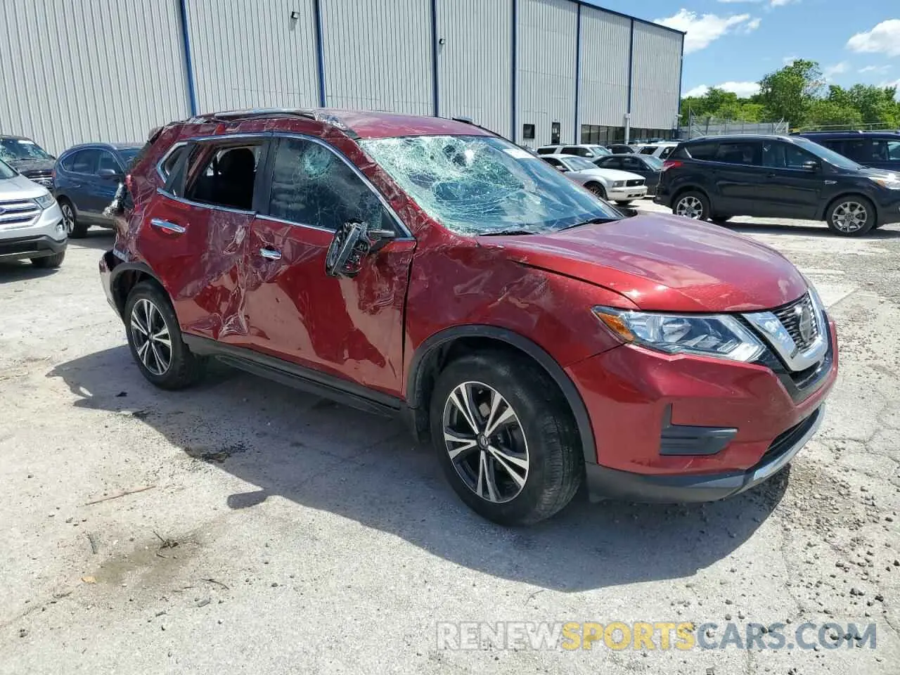4 Photograph of a damaged car 5N1AT2MVXLC779015 NISSAN ROGUE 2020