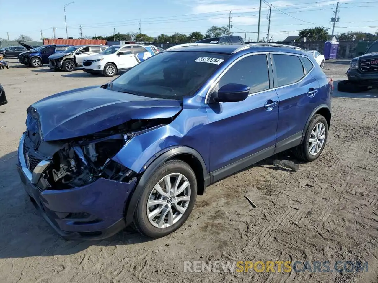 1 Photograph of a damaged car JN1BJ1CV3LW280536 NISSAN ROGUE 2020